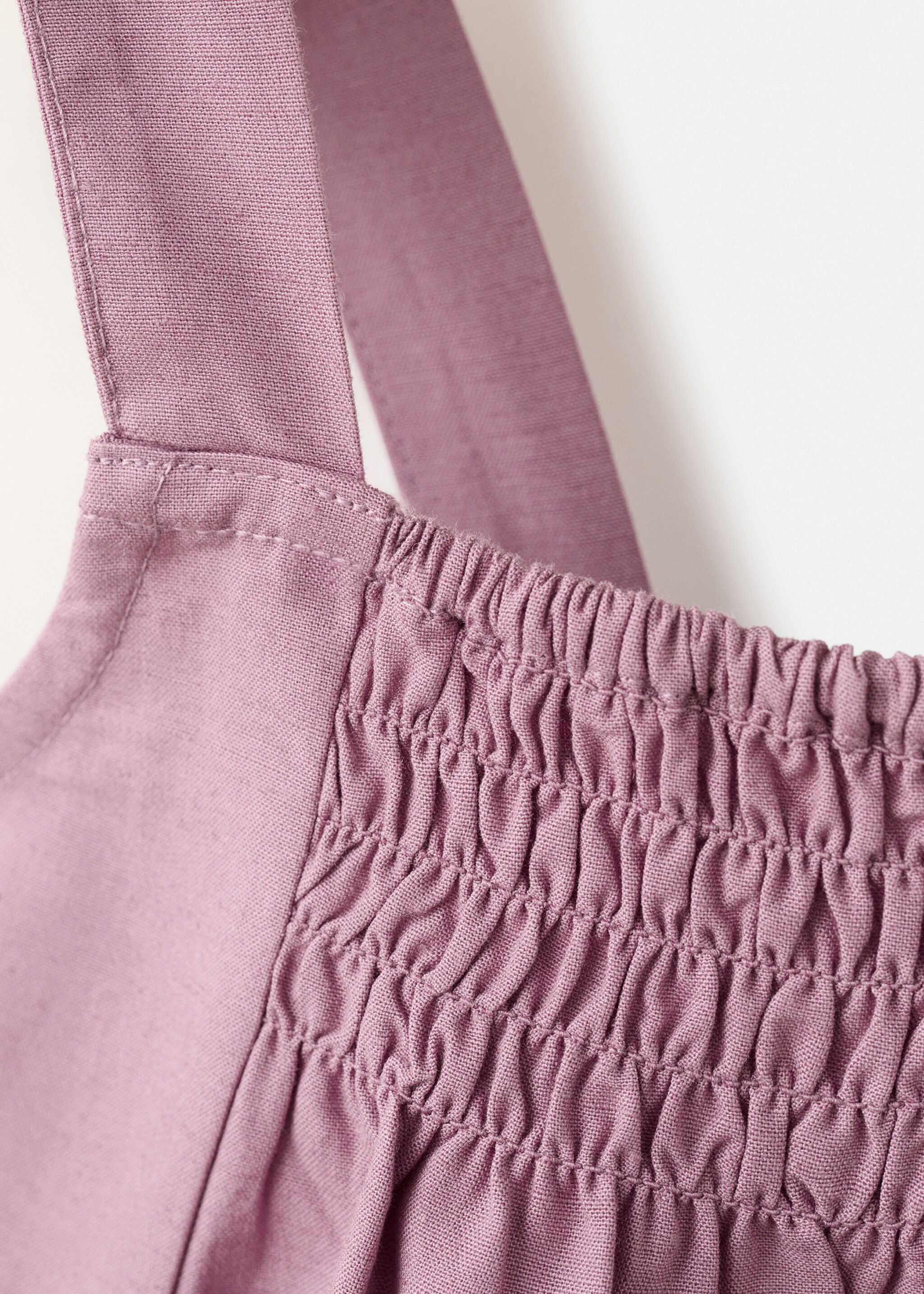 Wool cotton-blend blouse - Details of the article 8, Light/Pastel Purple. Ref: 27047910-00.