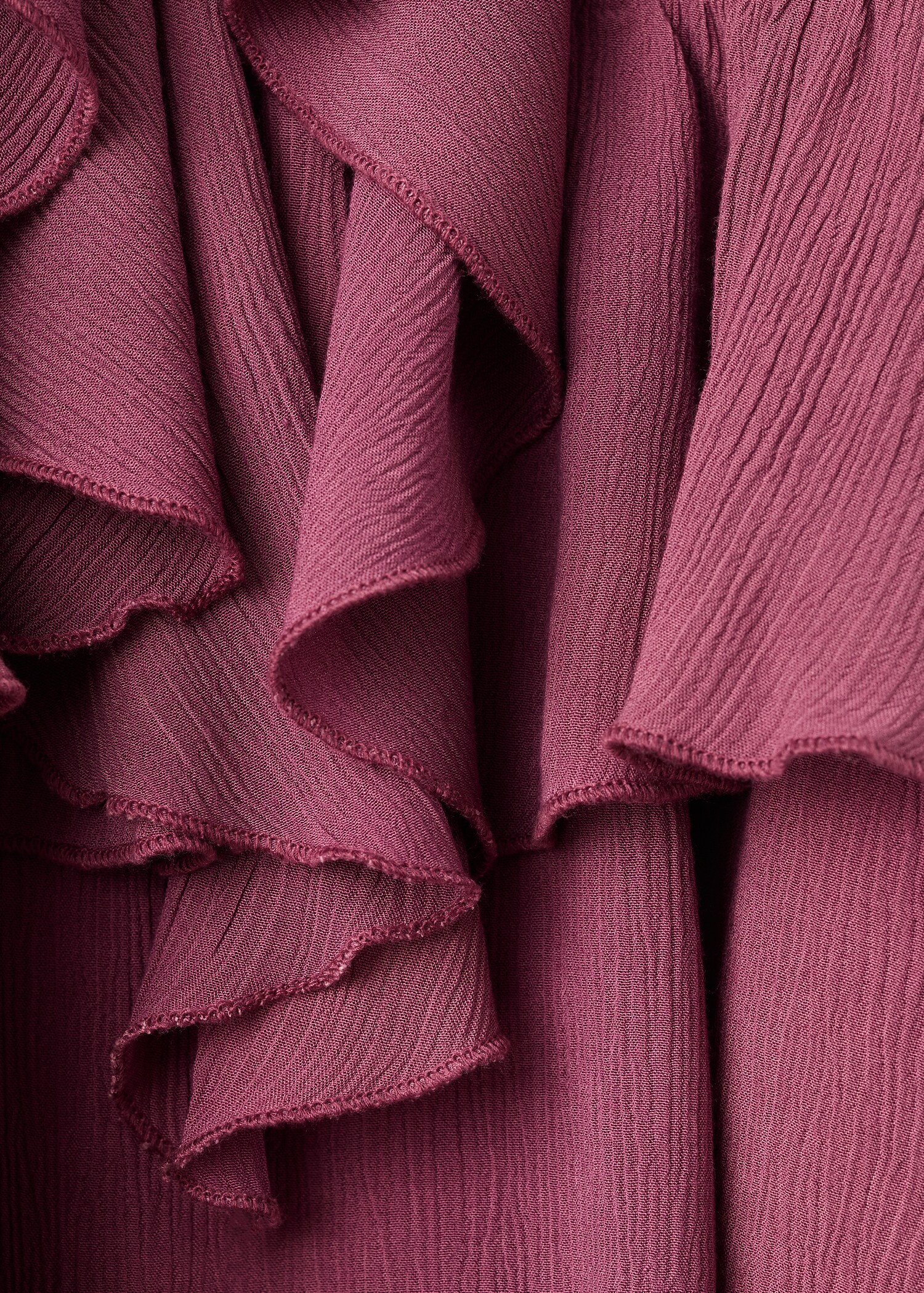 Halter neck ruffled top - Details of the article 0