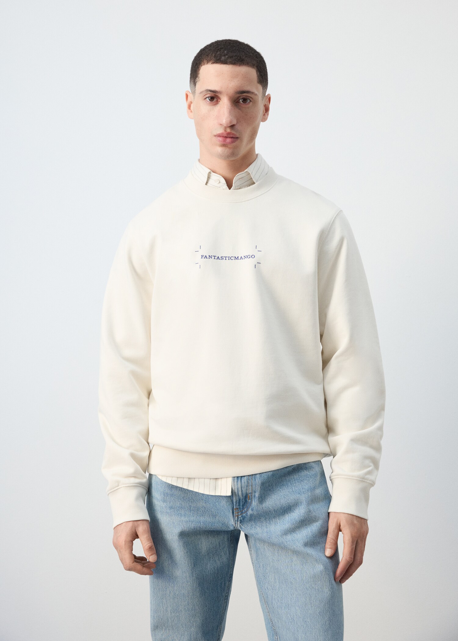 Hoodie 100% katoen met tekst - Middenvlak