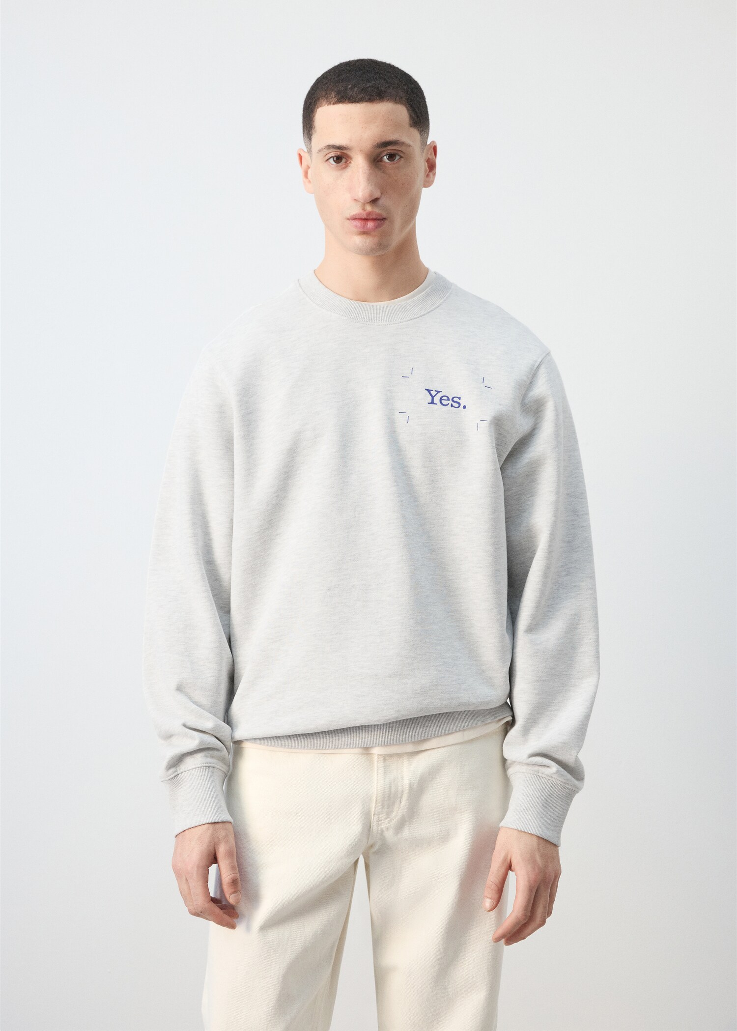 Hoodie 100% katoen met tekst - Middenvlak