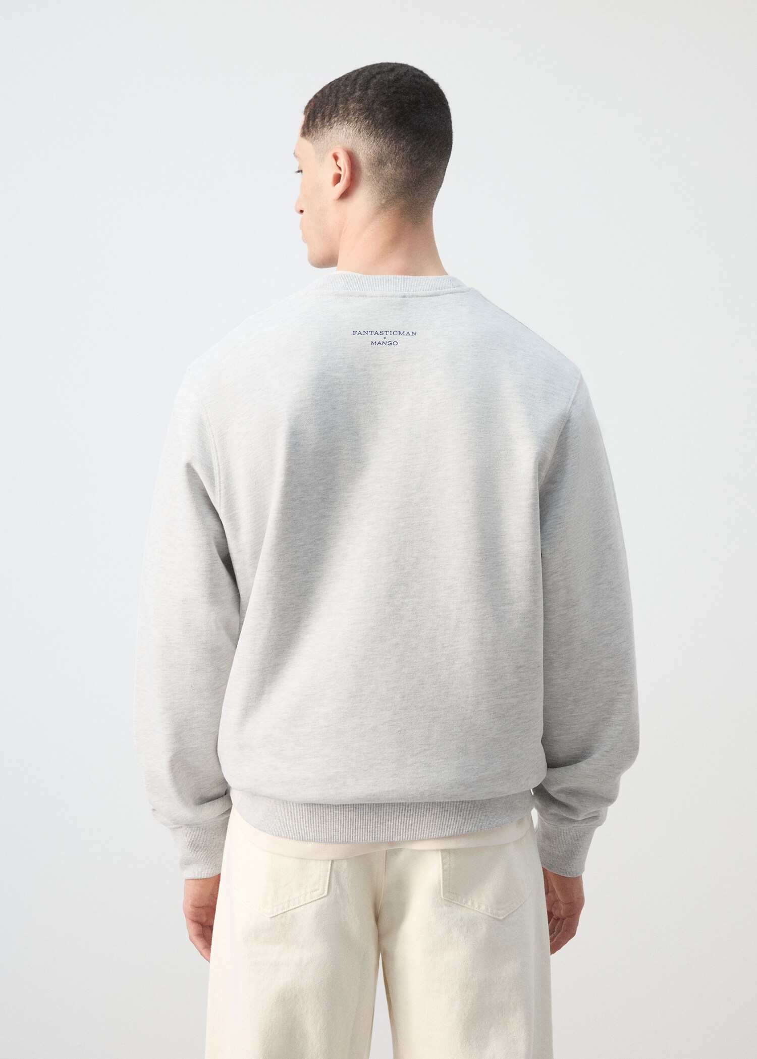 Hoodie 100% katoen met tekst - Achterkant van het artikel