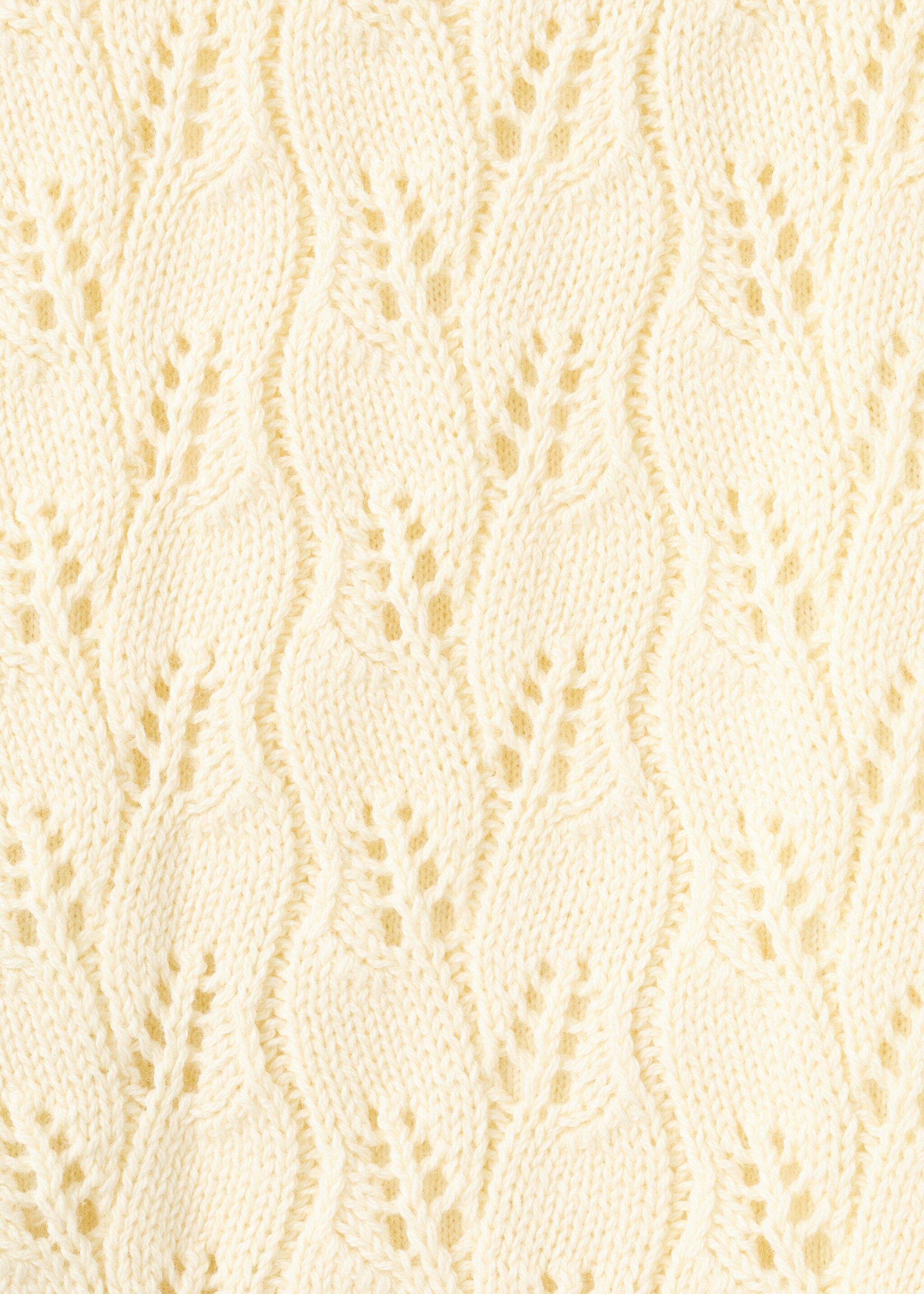 توب قطني محبوك مخرم - تفاصيل المنتج 8, أصفر خفيف. Ref: 27047925-00.