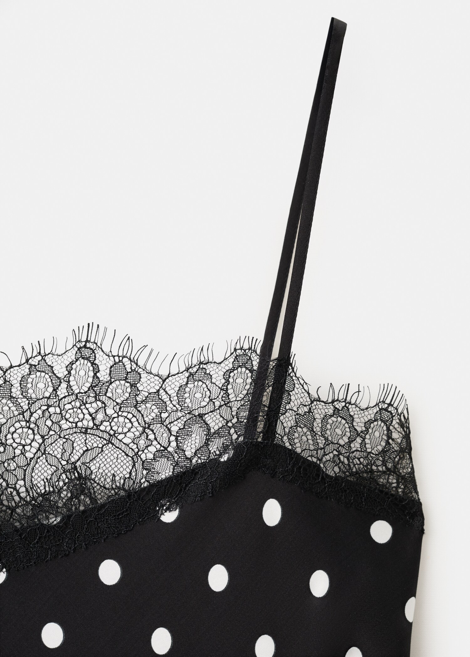 Top long en dentelle à pois - Détail de l'article 8