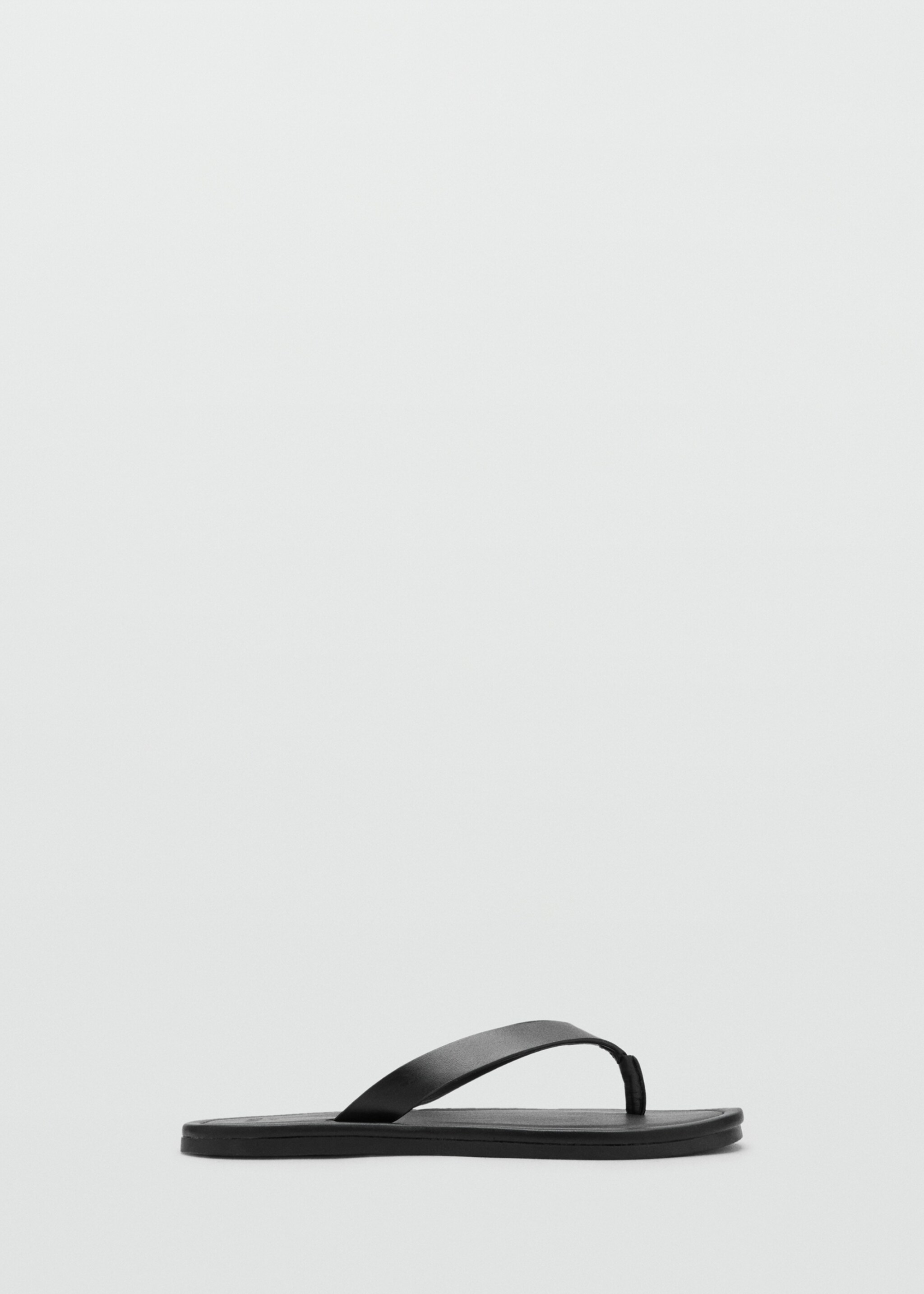 Sandalia piel tiras - Artículo sin modelo, Negro. Ref: 27048260-00.