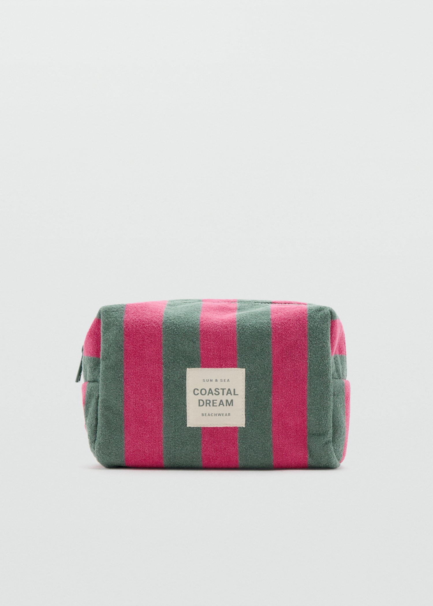 Striped cotton toiletry bag - Article without model