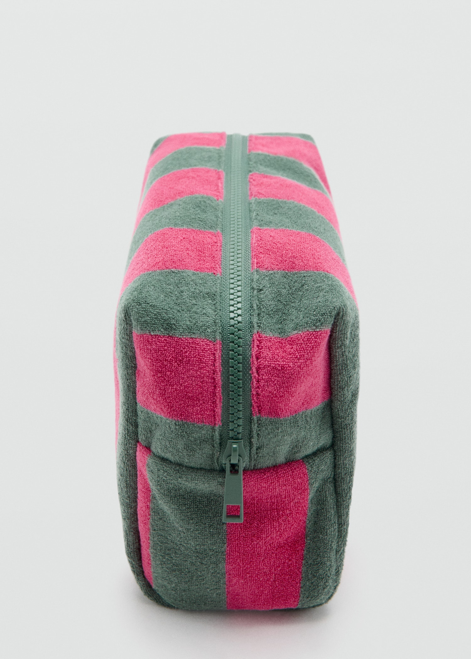 Striped cotton toiletry bag - Details of the article 1