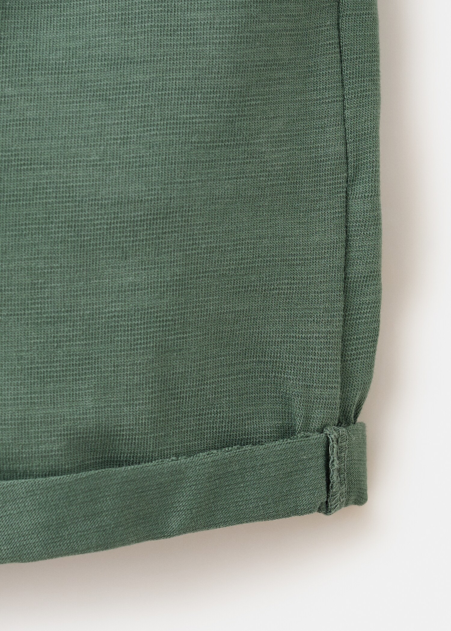 Cotton rolled hem shorts - Details of the article 0