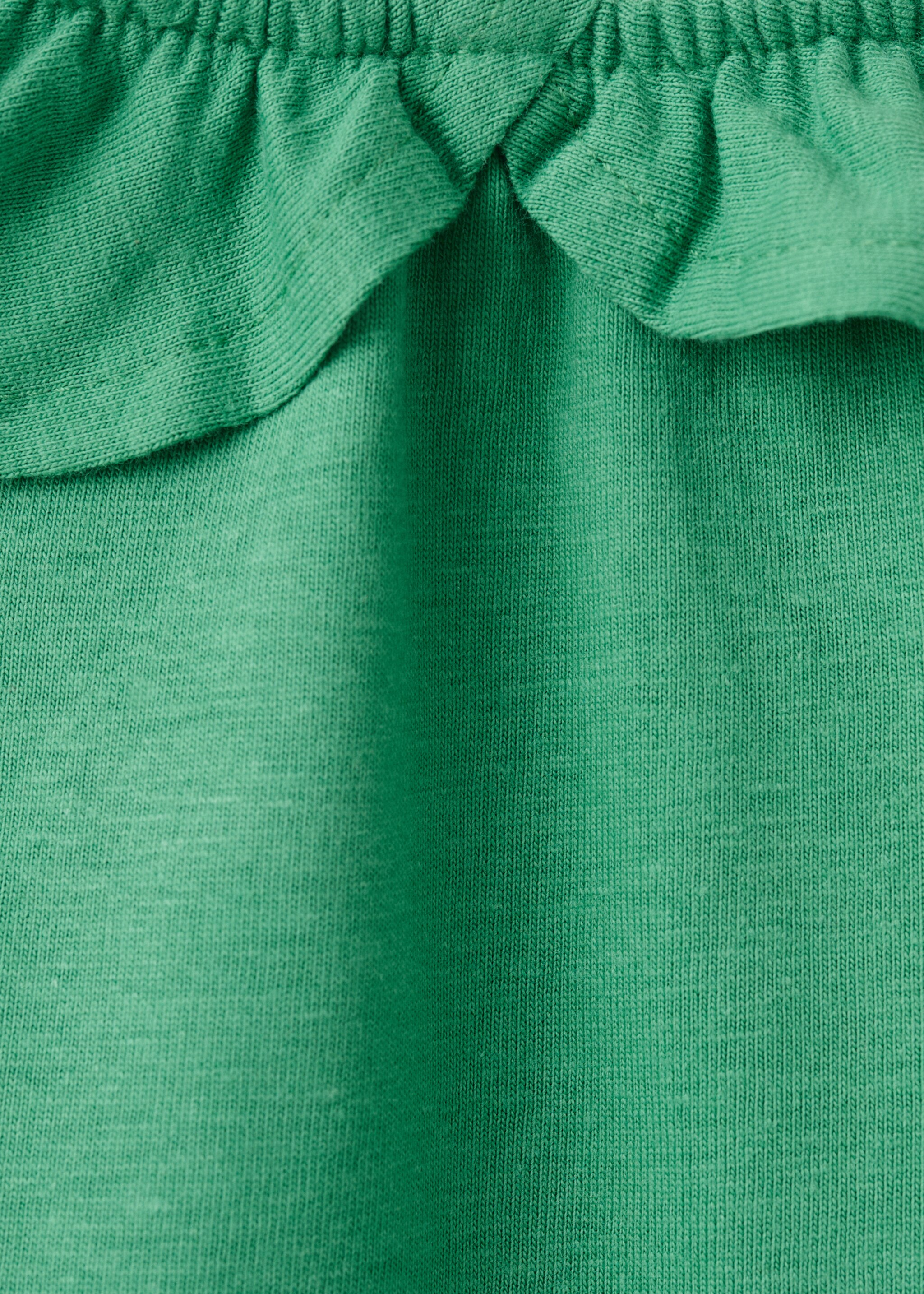 Frill cotton dress - Details of the article 0, Pastel Green. Ref: 27048266-00.