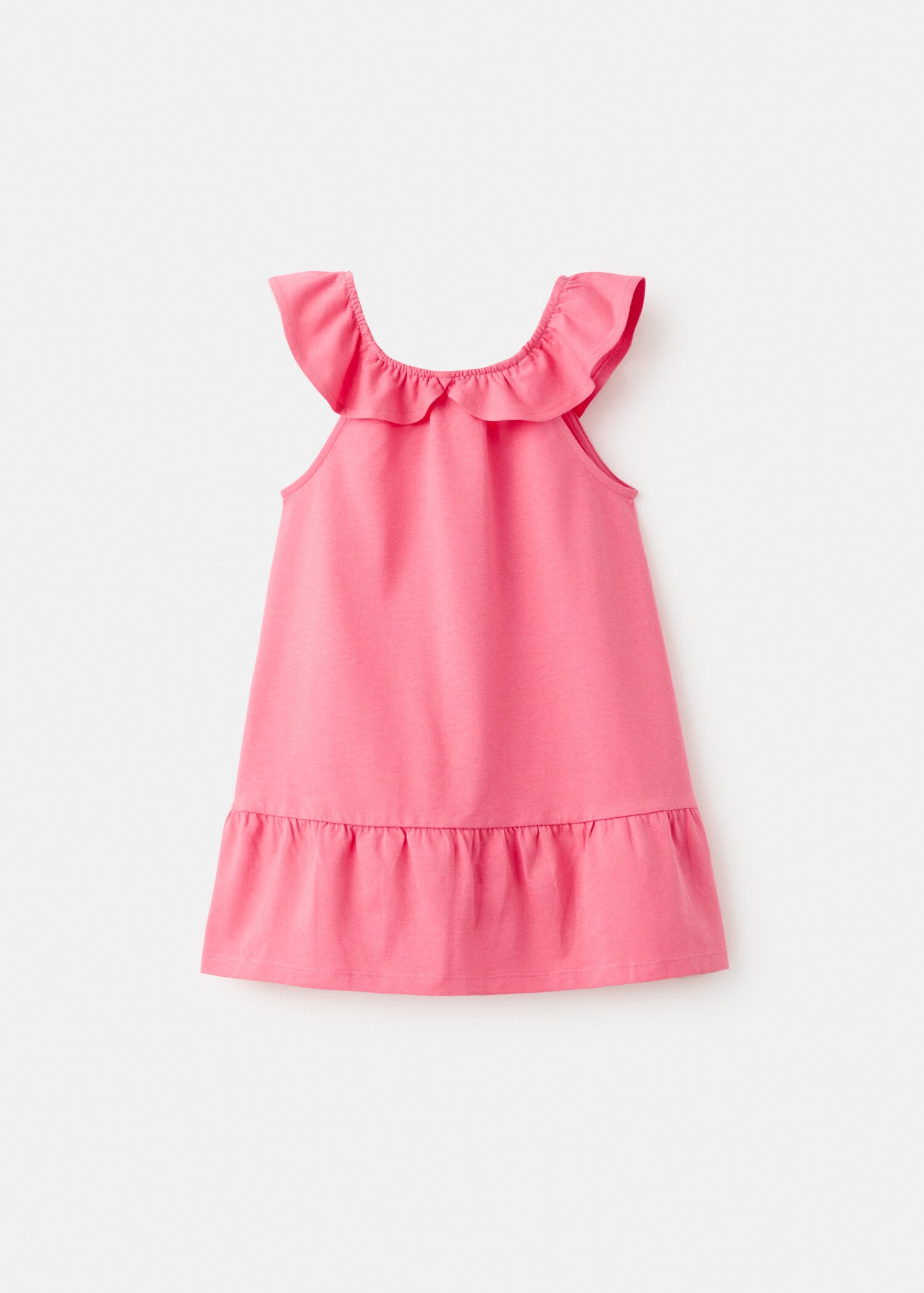 Frill cotton dress - Article without model