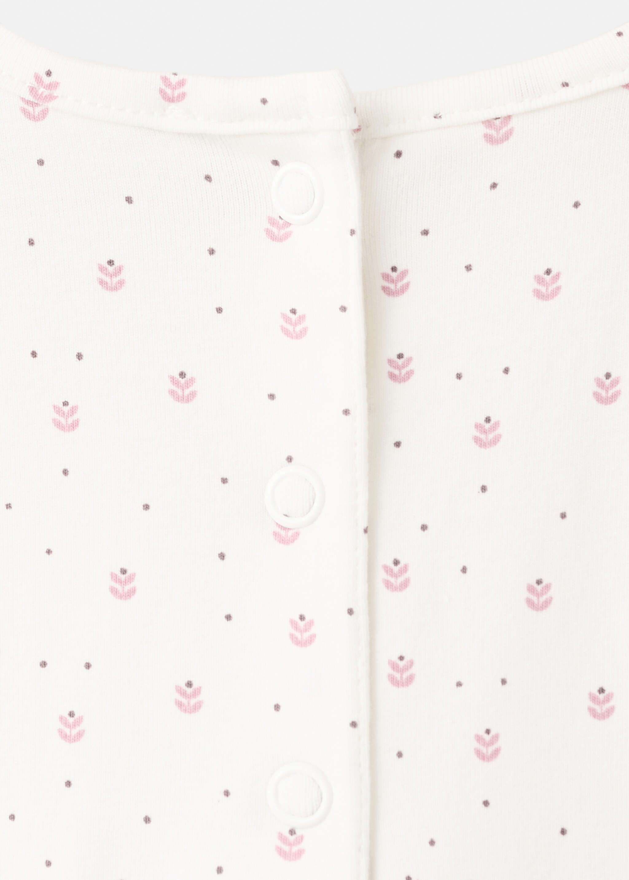 Floral-print pyjamas - Details of the article 0, Off White. Ref: 27048275-00.