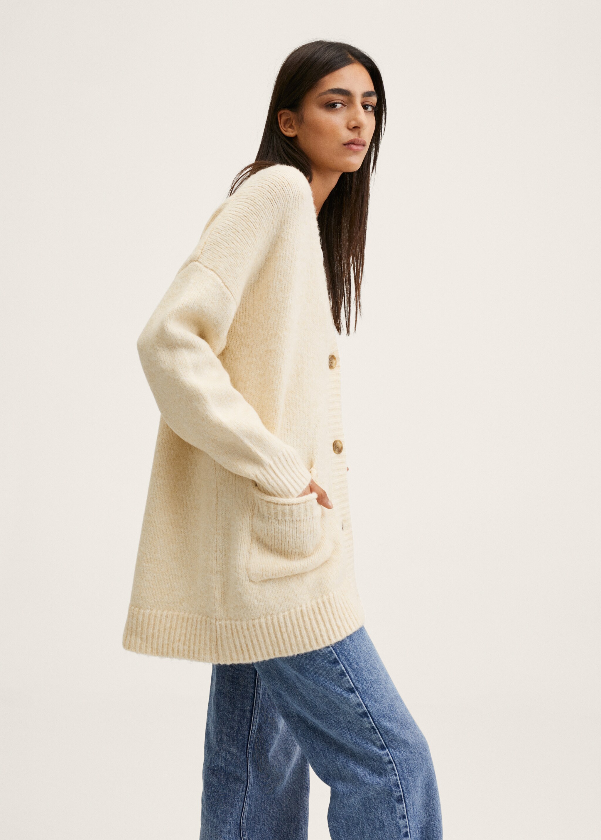Oversize knit cardigan - Details of the article 2