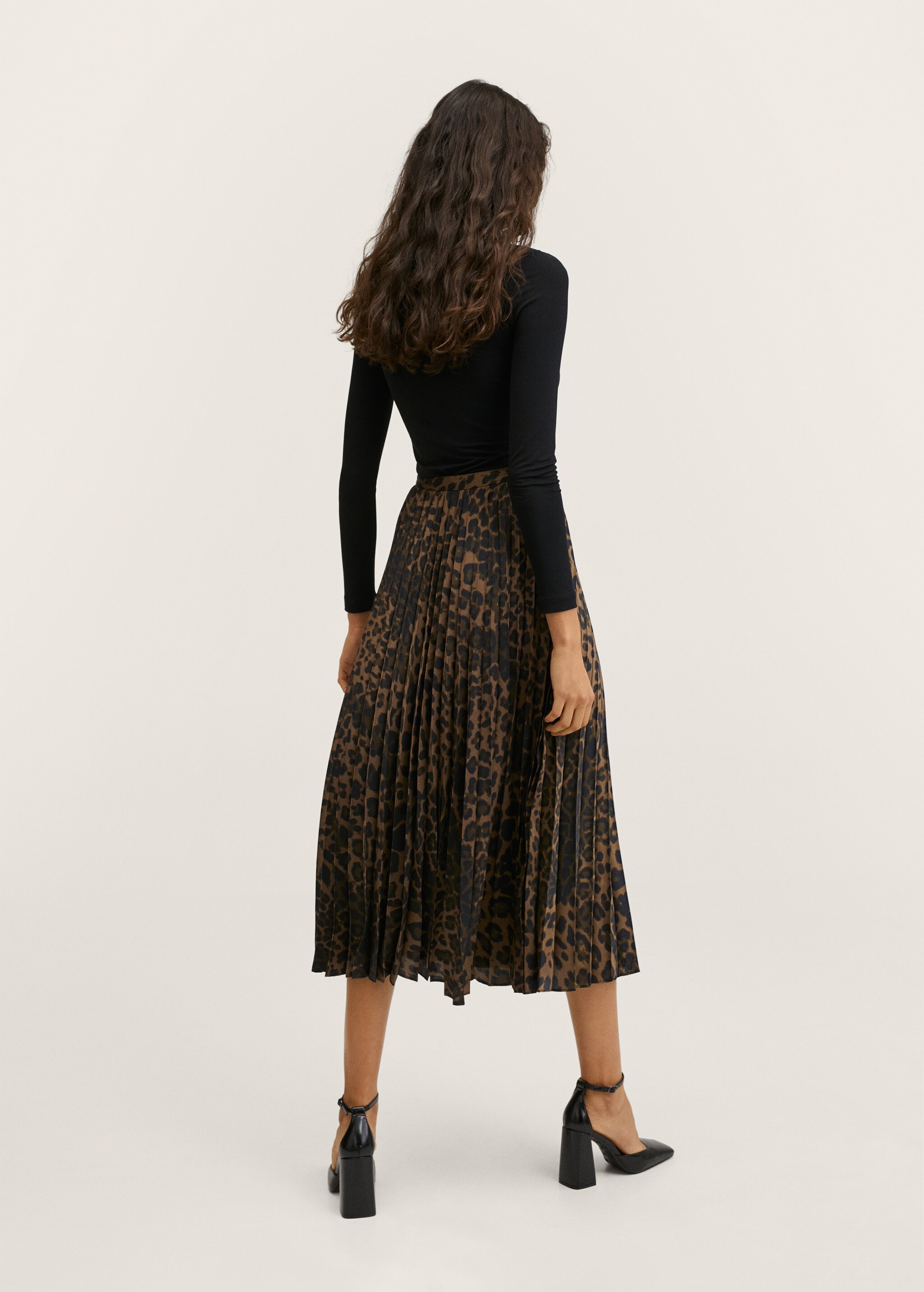 Animal print skirt - Reverse of the article