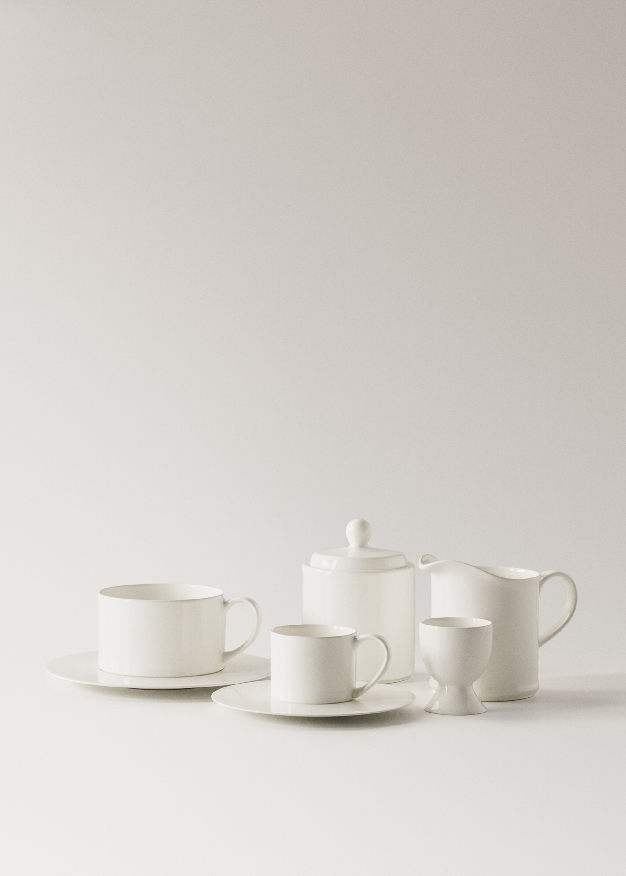 Κούπα και πιατάκι τσαγιού Bone China Ultralight - Λεπτομέρεια του προϊόντος 5, Λευκό. Ref: 27051168-00.