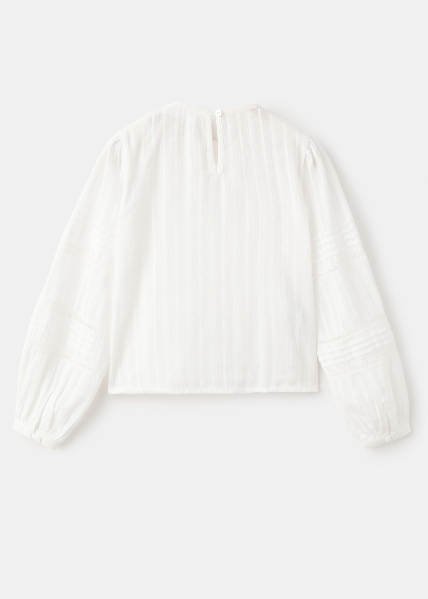 Embroidered cotton blouse - Reverse of the article