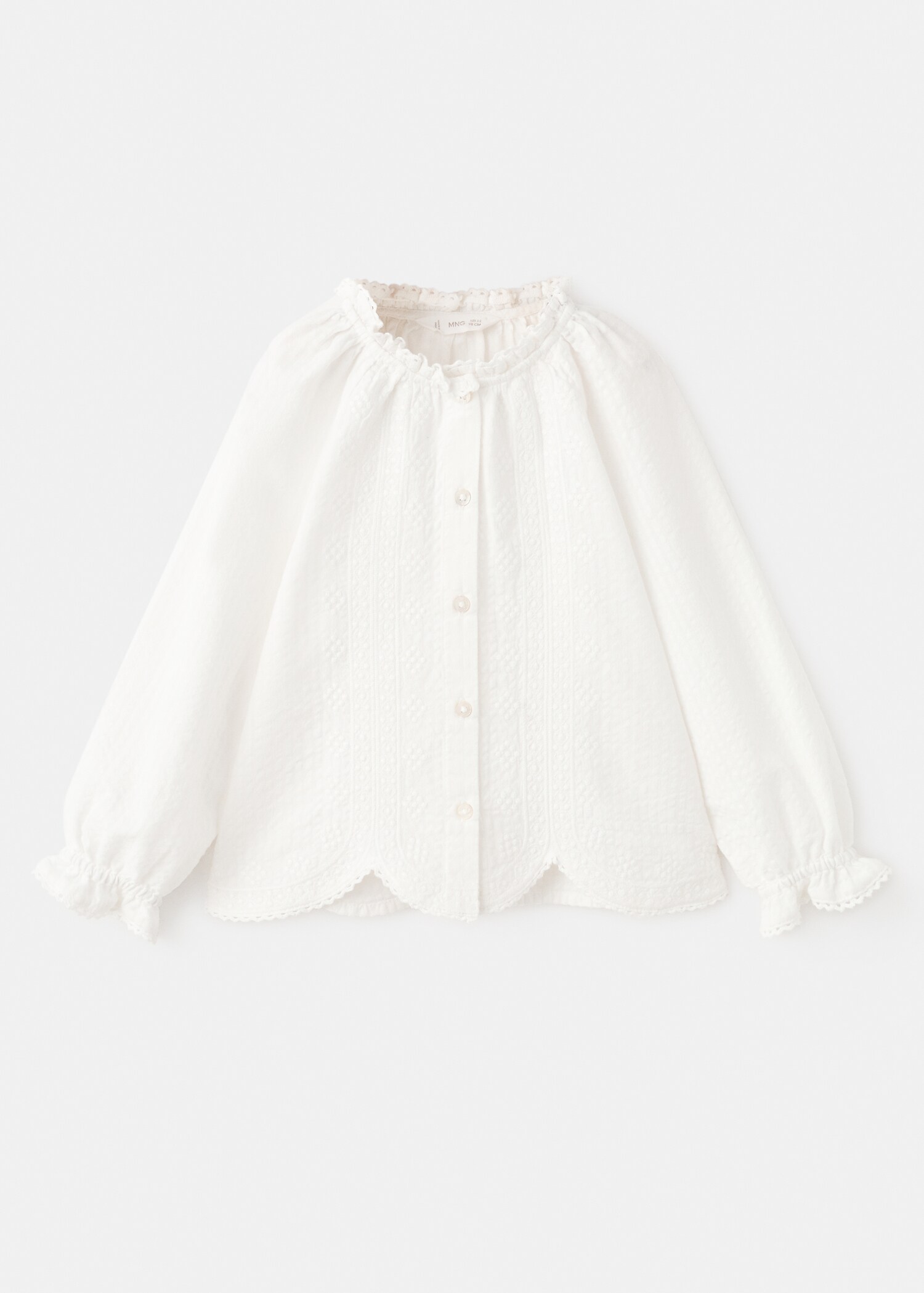 Embroidered cotton blouse - Article without model