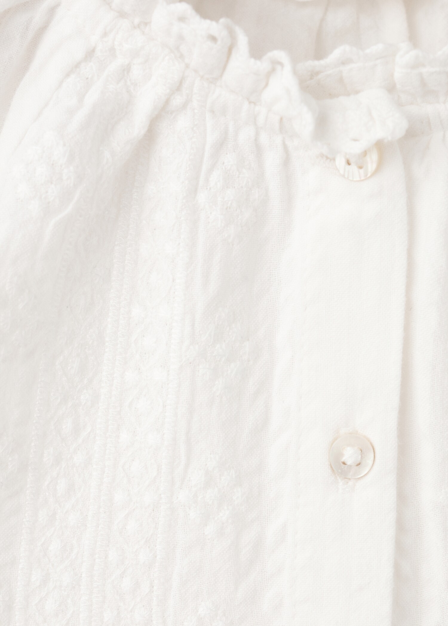 Embroidered cotton blouse - Details of the article 8