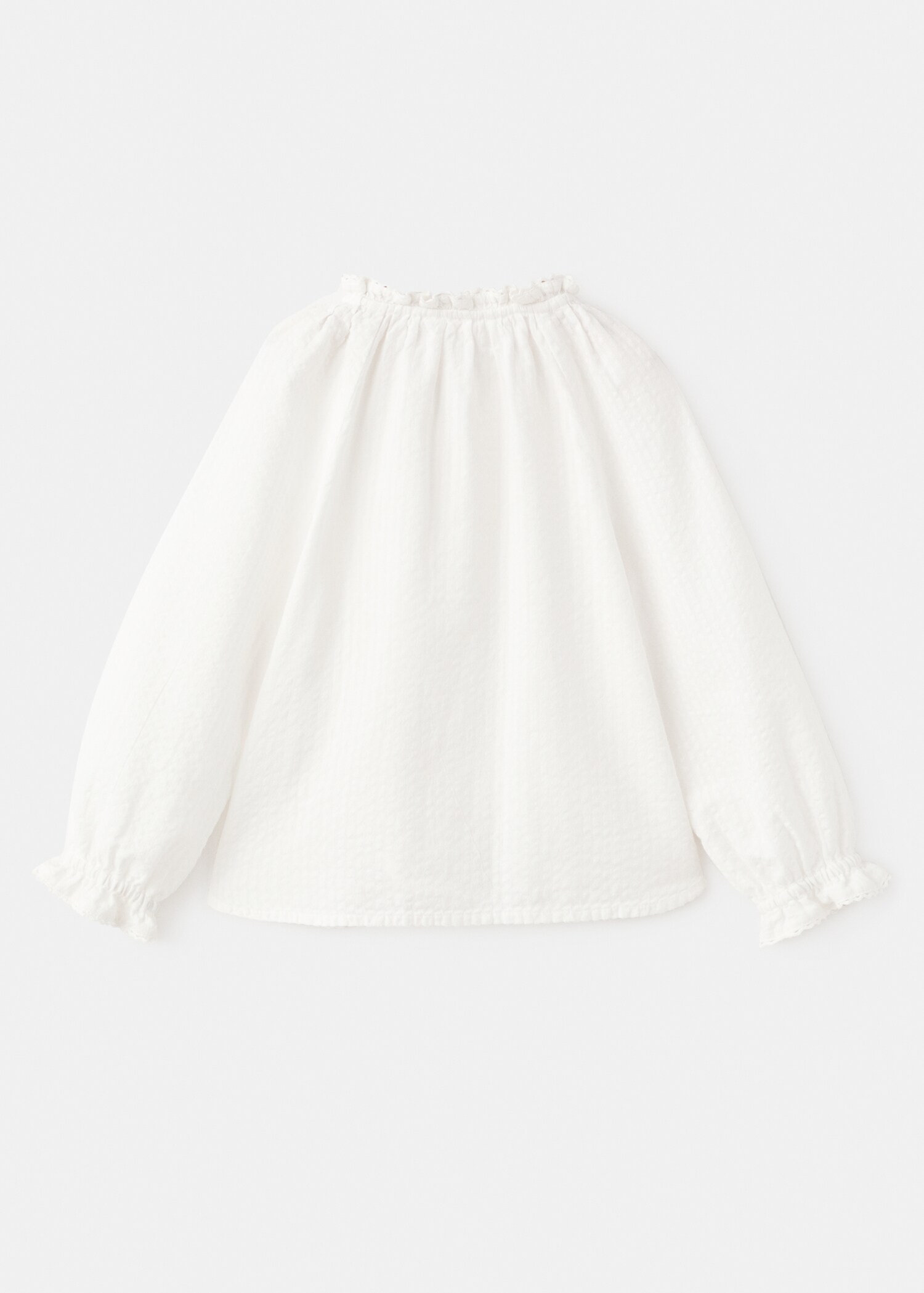 Embroidered cotton blouse - Reverse of the article