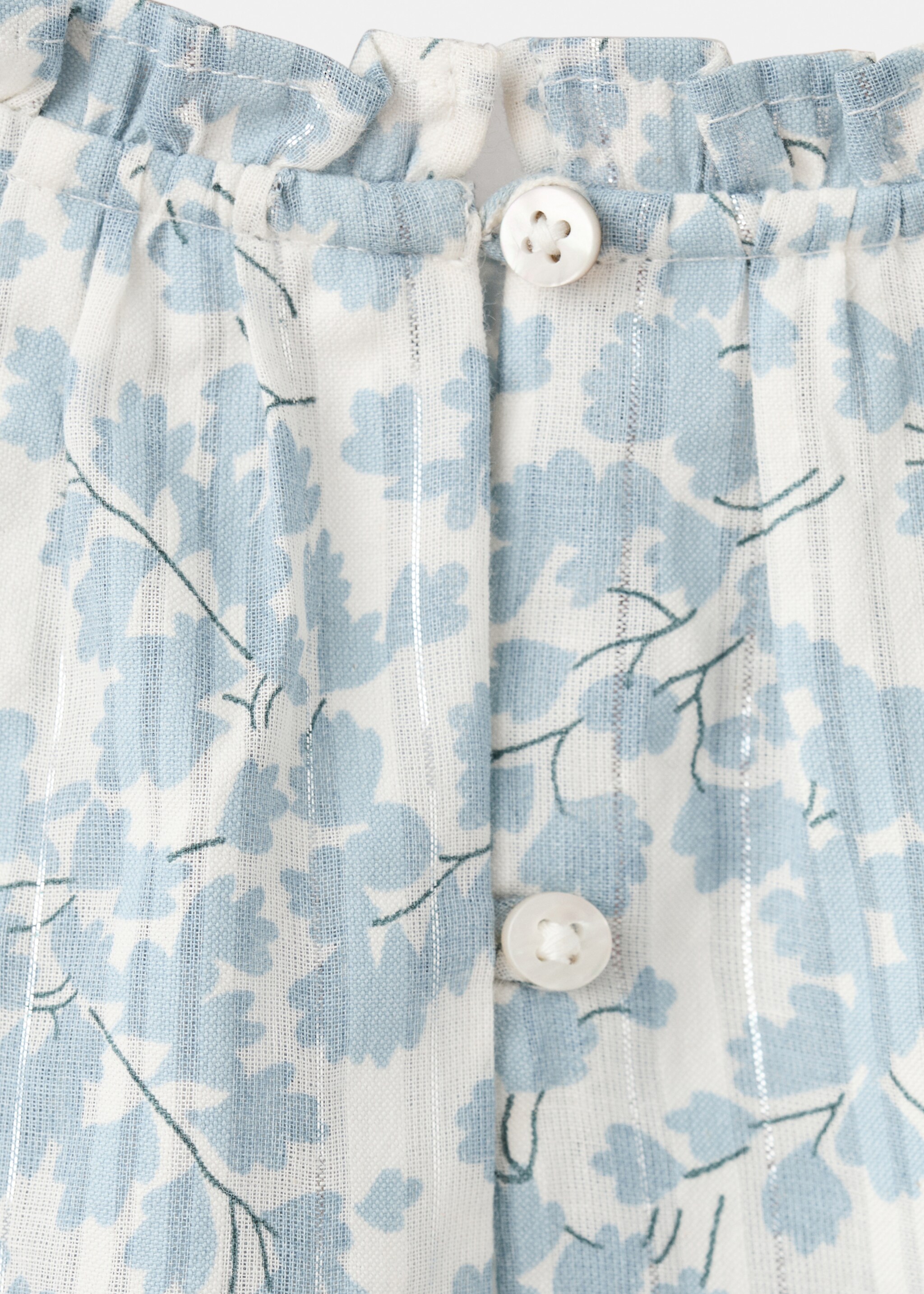 Bluse mit Blumenmuster - Detail des Artikels 8, Weiß. Ref: 27051172-00.