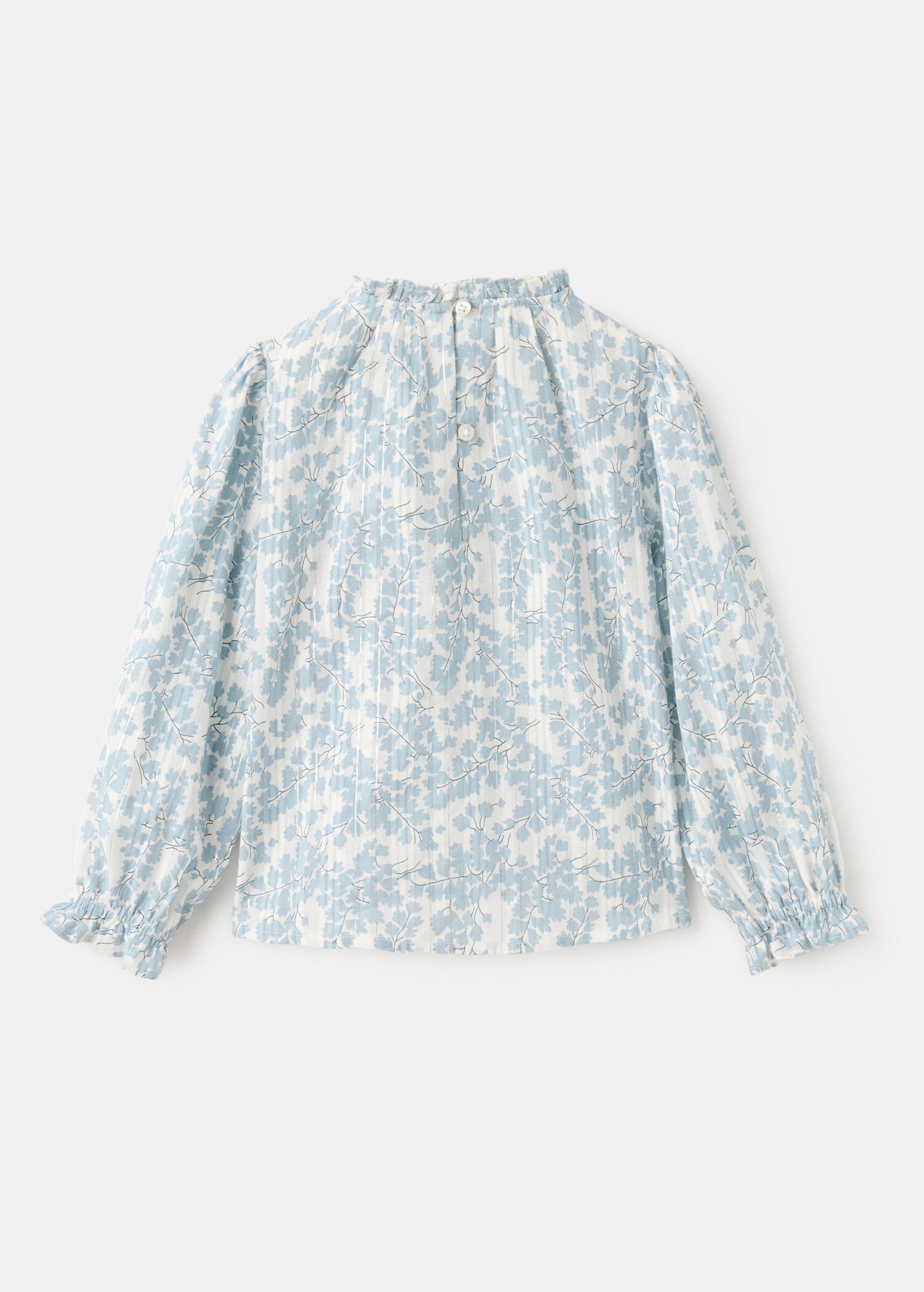 Bluse mit Blumenmuster - Rückseite des Artikels