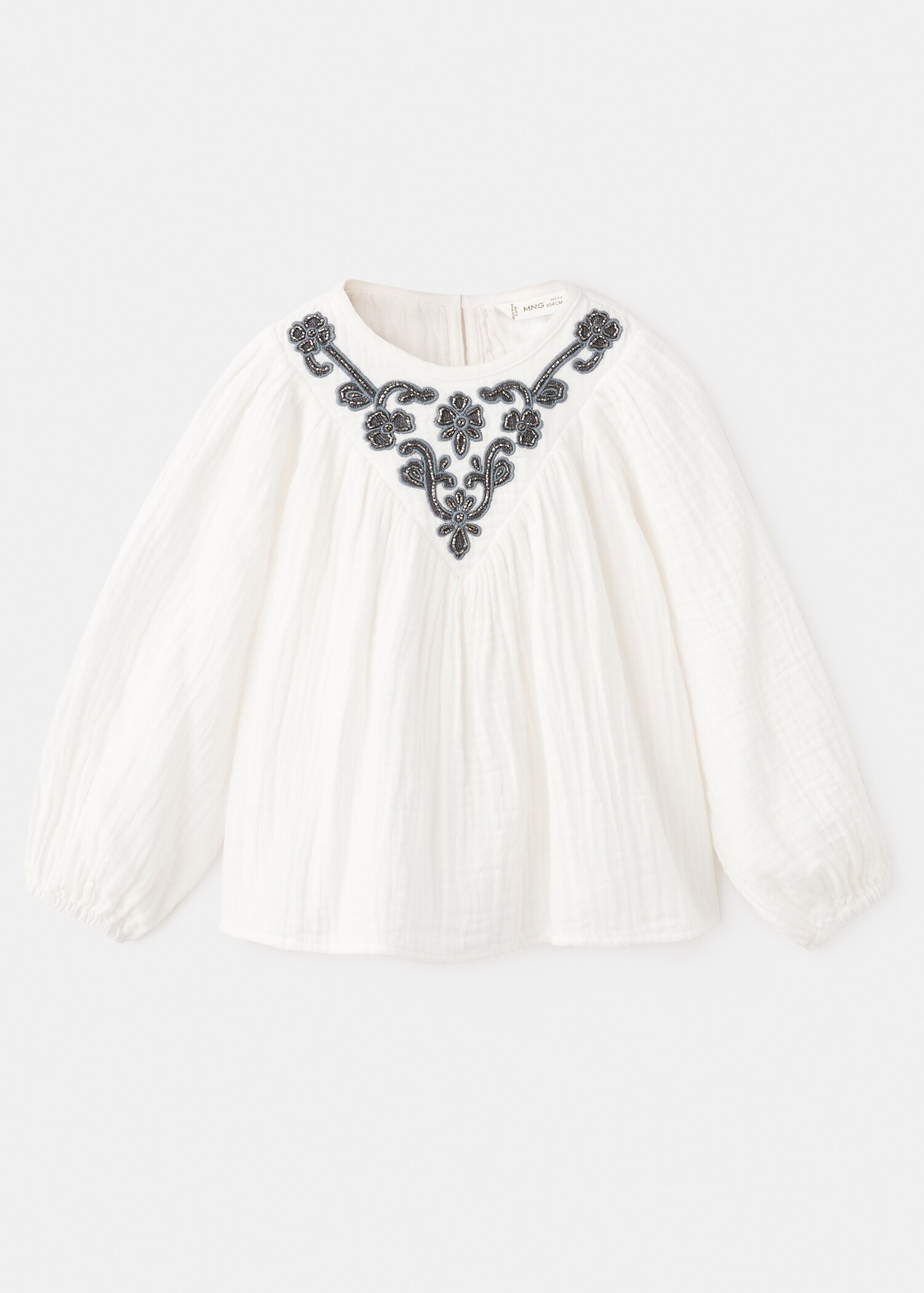 Blouse met kralenborduursel - Artikel zonder model