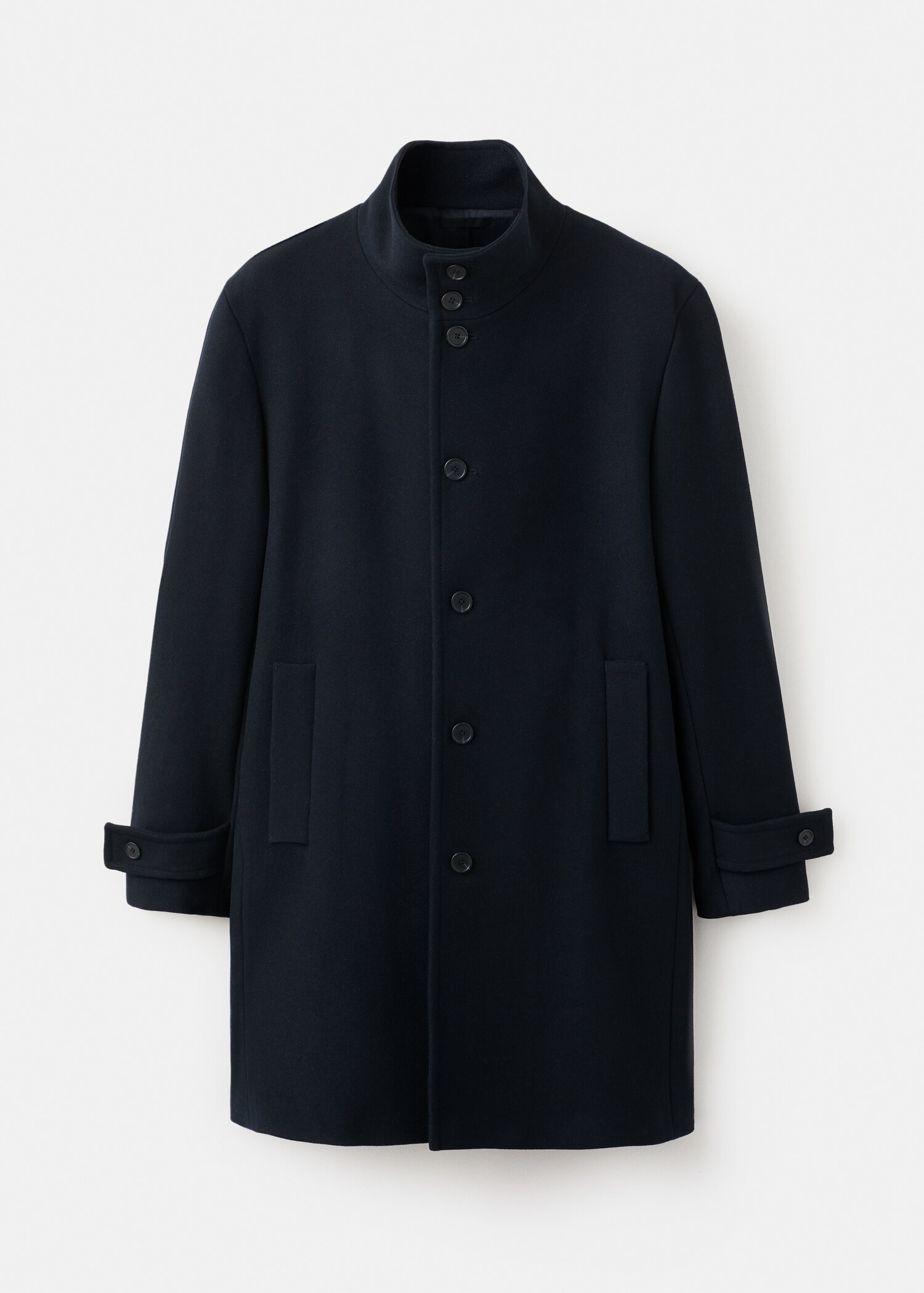Wool funnel neck coat - Article without model