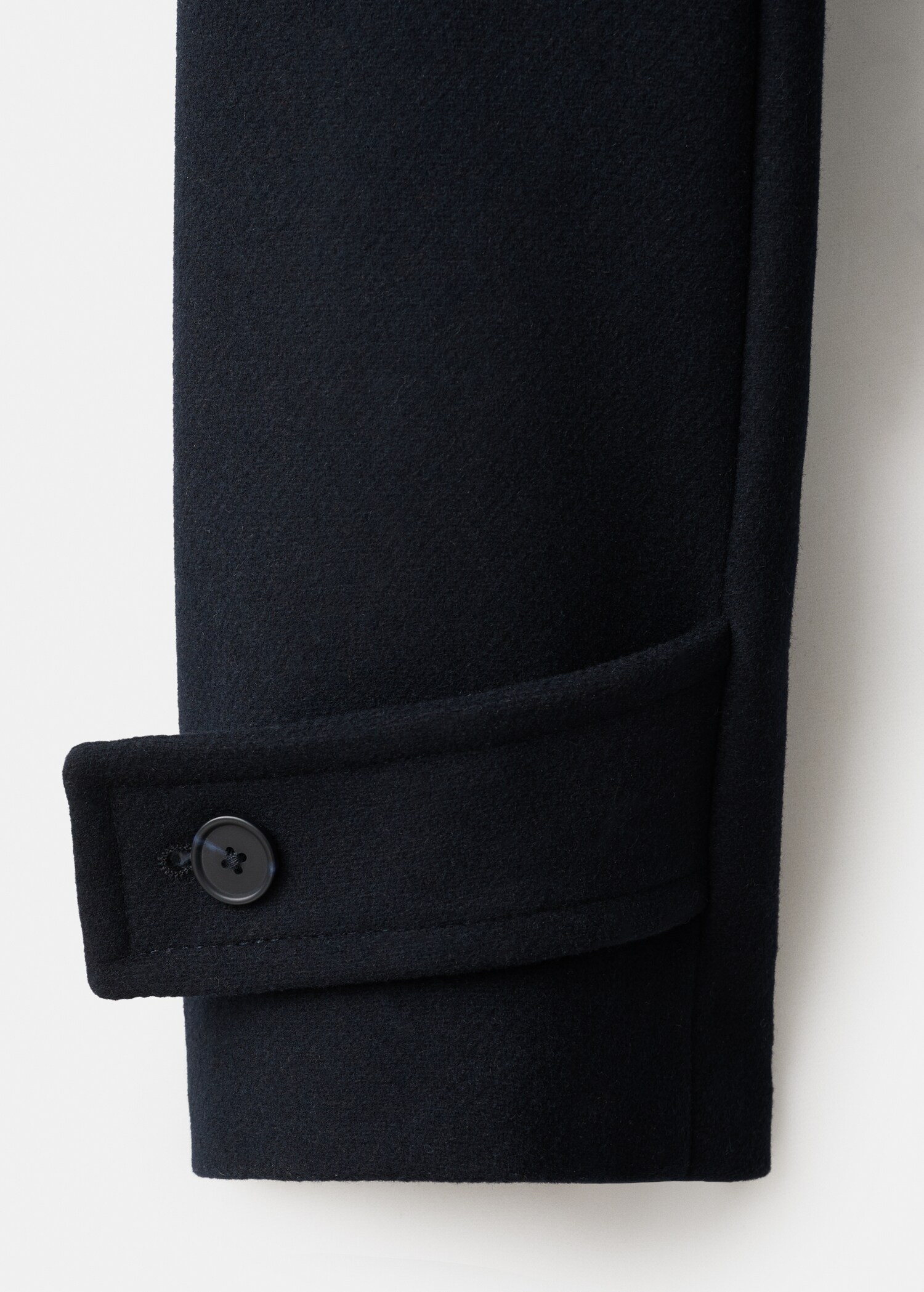 Wool funnel neck coat - Details of the article 0