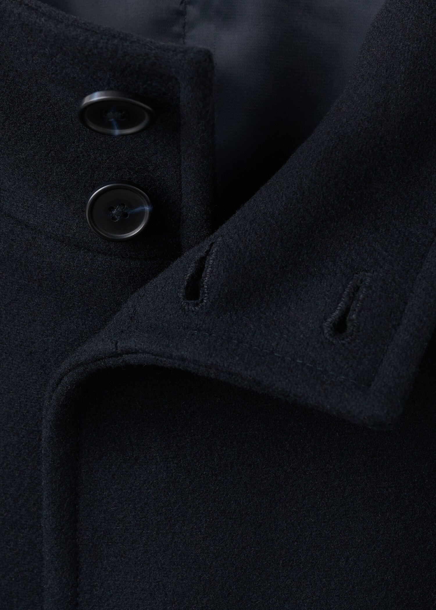 Wool funnel neck coat - Details of the article 8