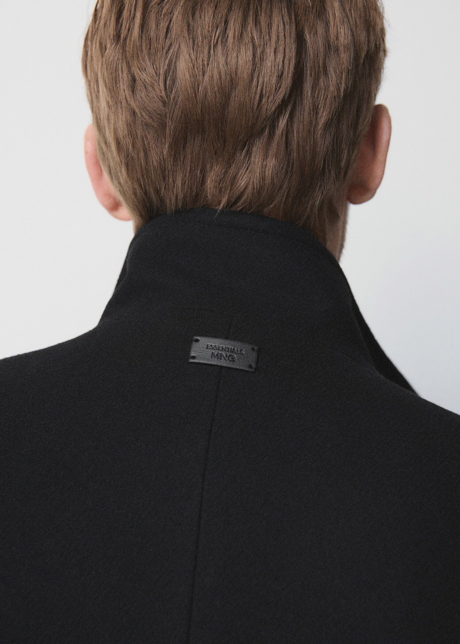 Wool funnel neck coat - Details of the article 3
