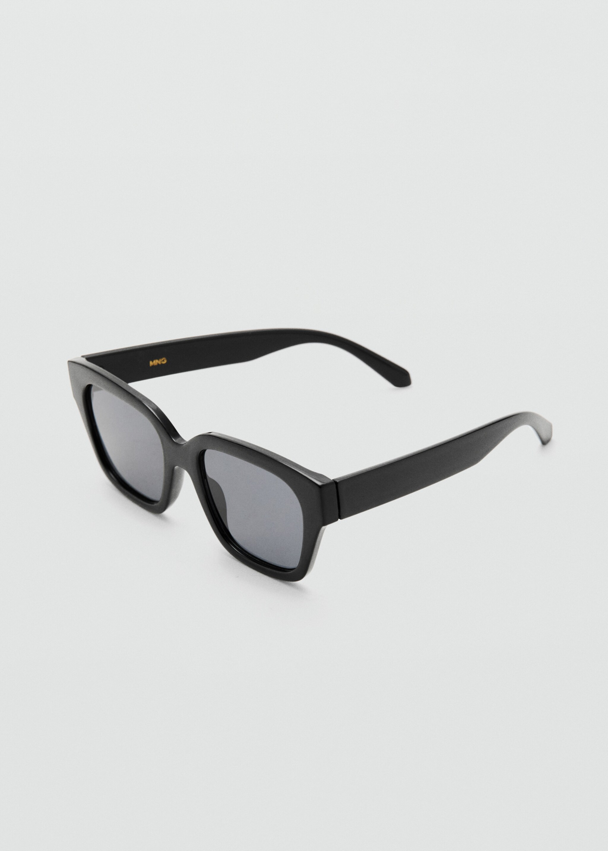 Squared frame sunglasses - Medium plane, Black. Ref: 27051176-00.