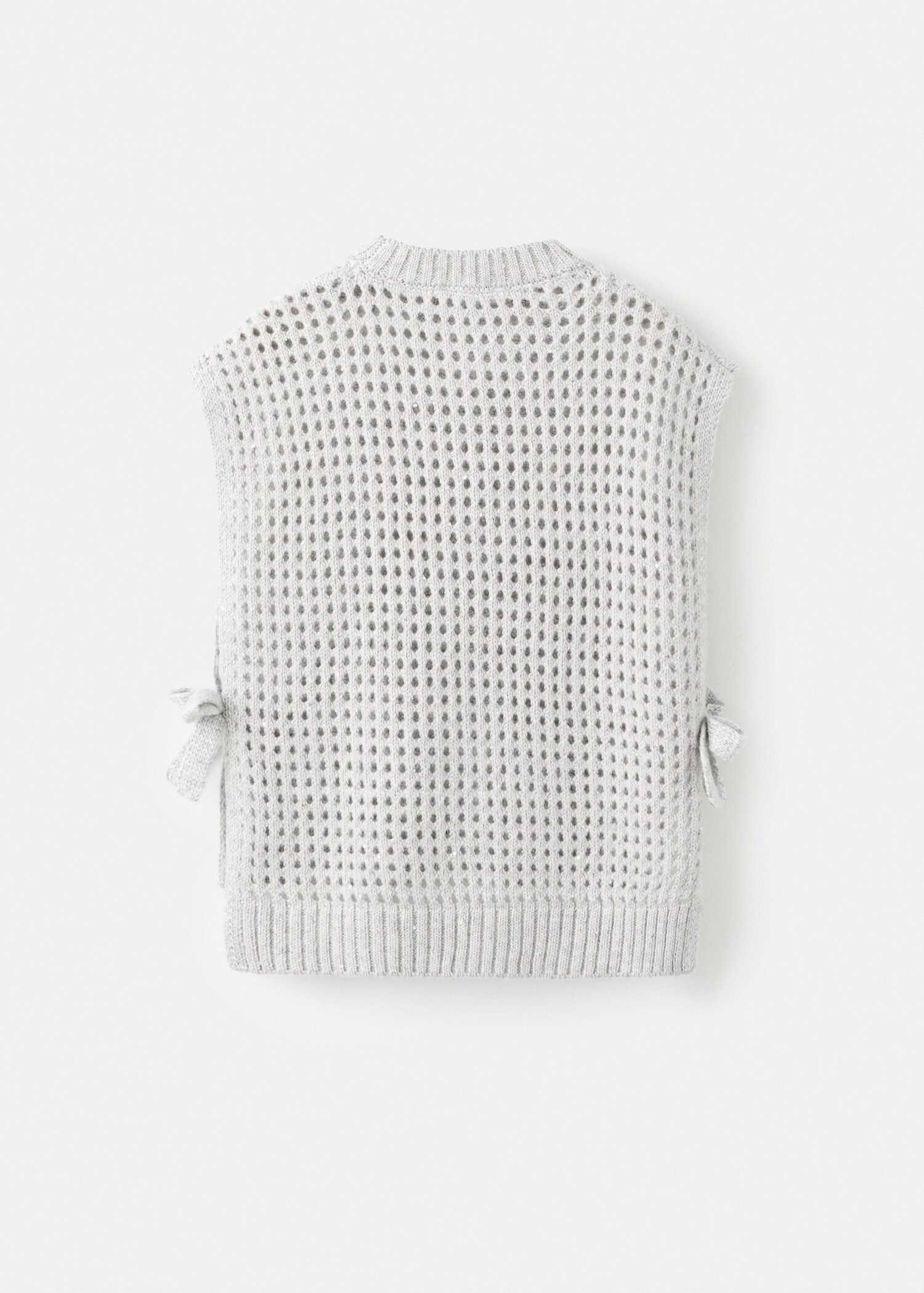 Lurex sequin gilet - Reverse of the article