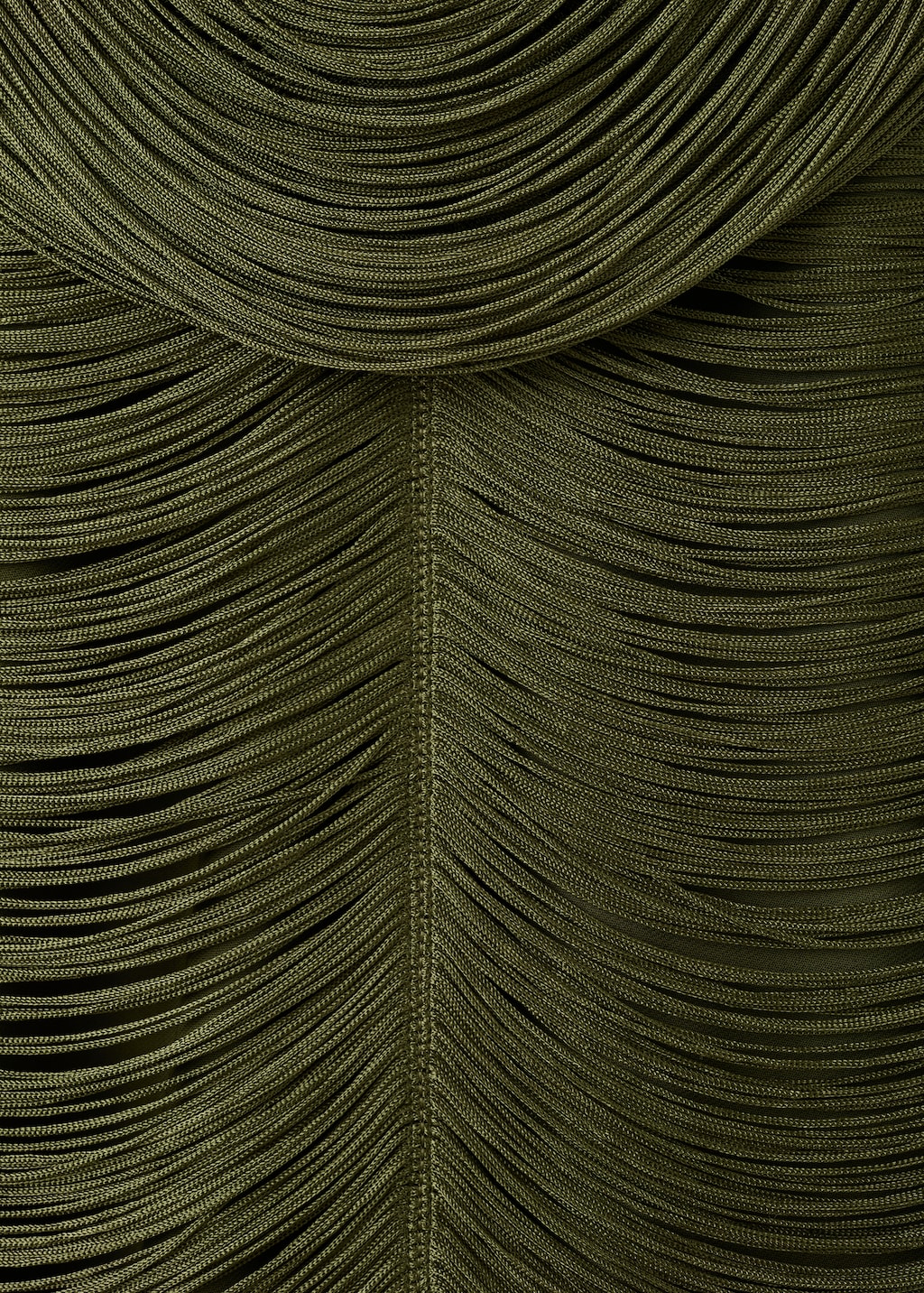Fringed dress with low back - image 5