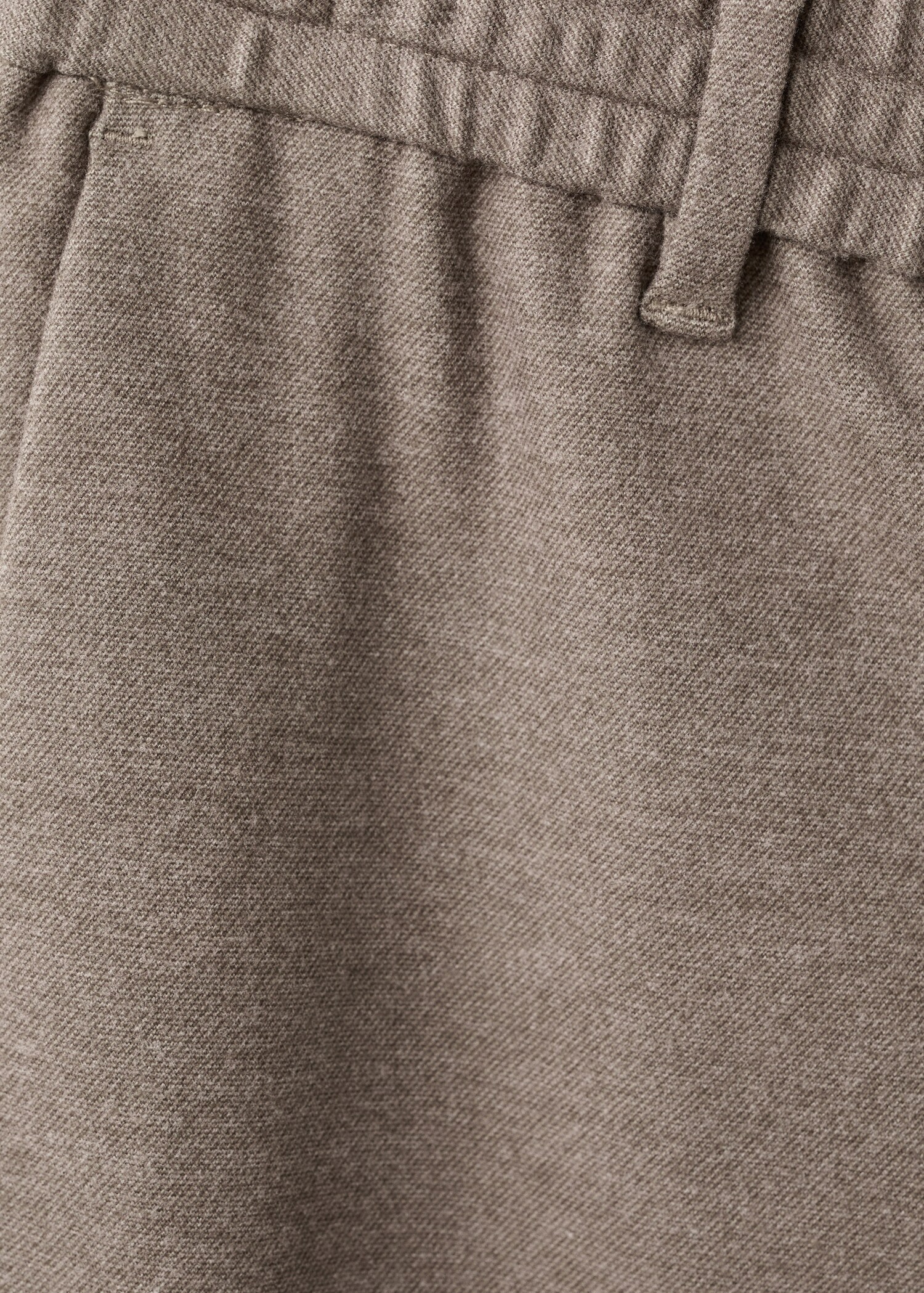 Slim-fit flannel trousers - Details of the article 0