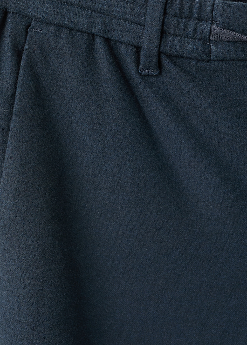 Slim-fit flannel pants