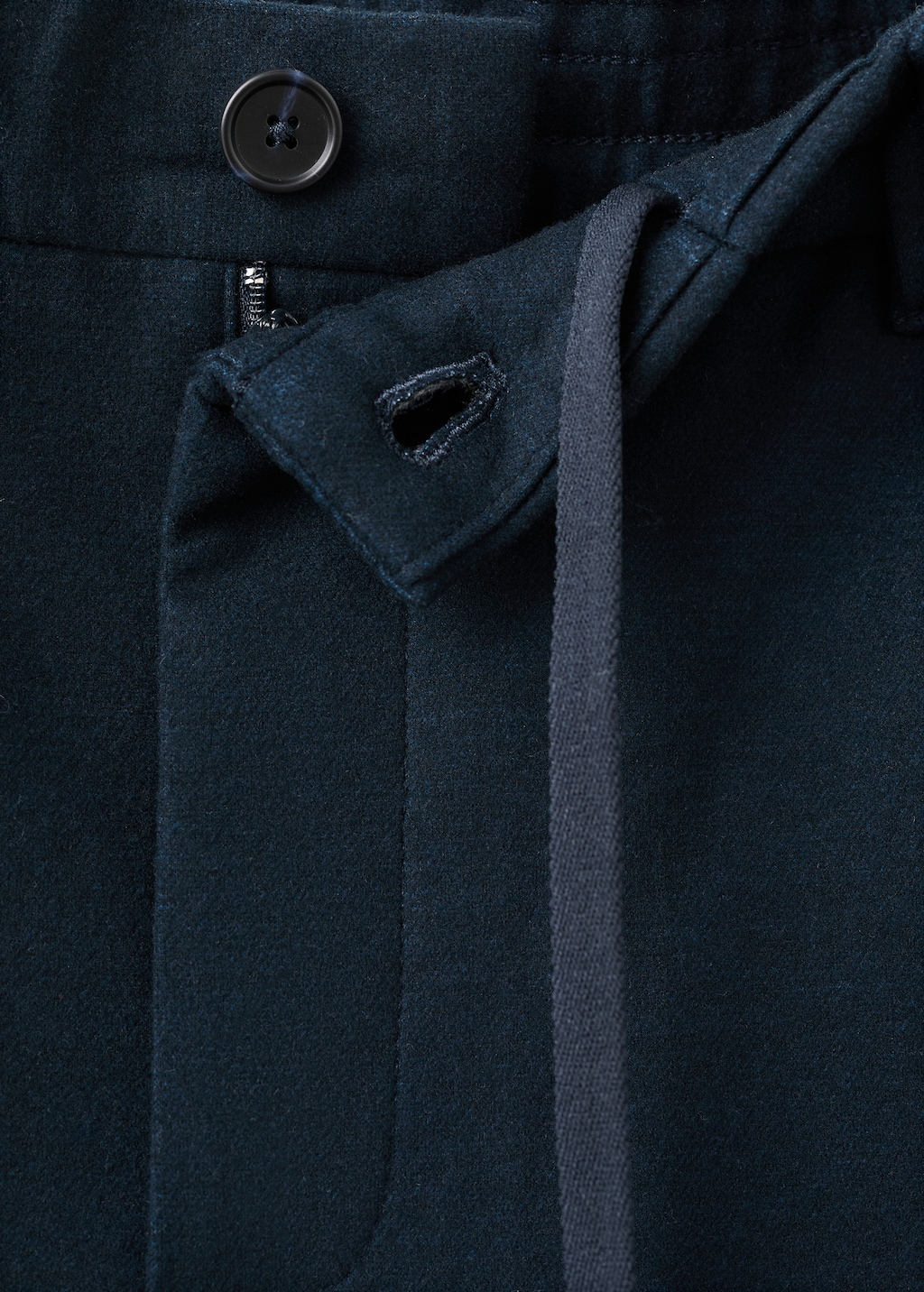 Slim-fit flannel pants