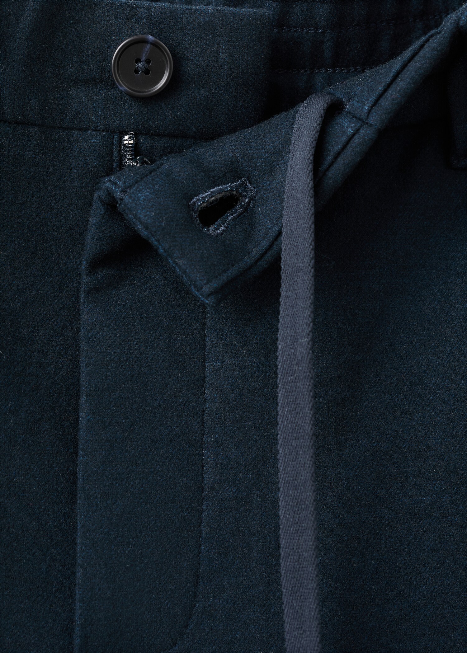 Slim-fit flannel trousers - Details of the article 8