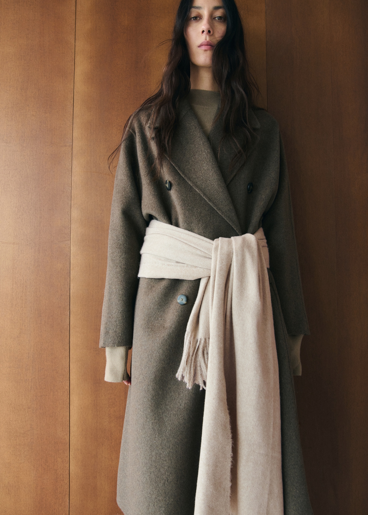 Fringed edge scarf - Details of the article 2