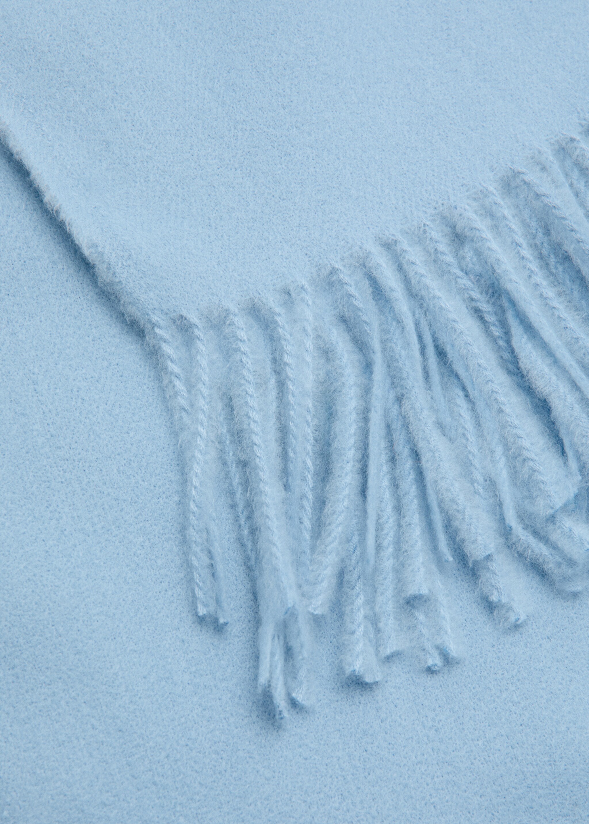 وشاح بحواف بأهداب - تفاصيل المنتج 1, أزرق سماوي. Ref: 27051188-00.