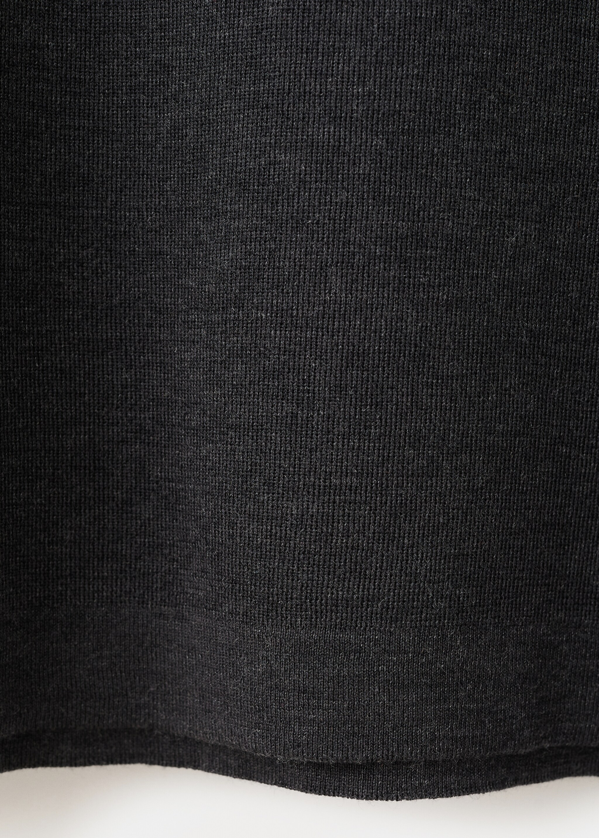 Short-sleeved wool sweater - Details of the article 0, Medium Heather Grey. Ref: 27051192-00.