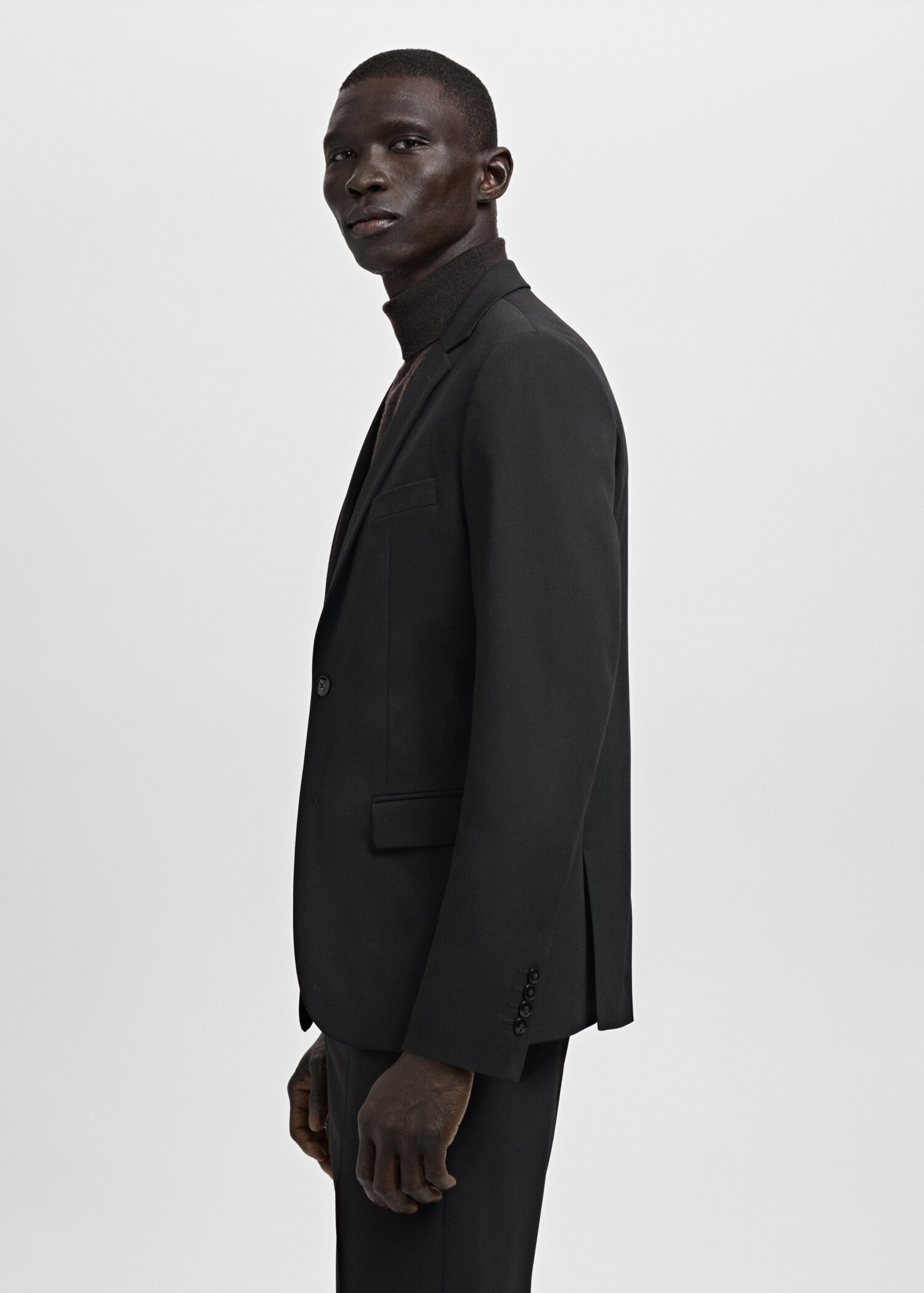 Super slim-fit suit jacket in stretch fabric - Details of the article 2