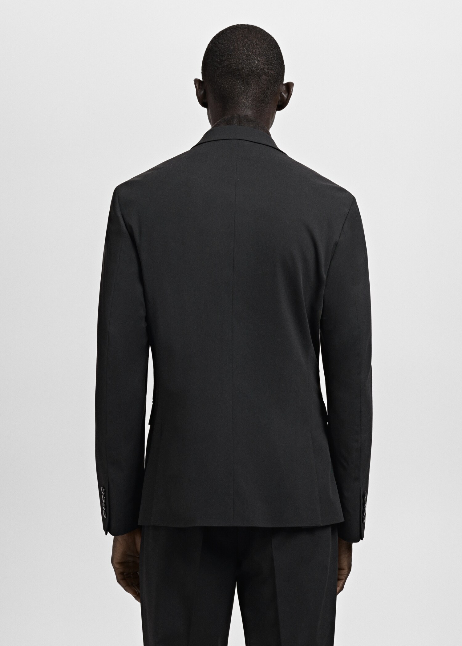 Super slim-fit suit jacket in stretch fabric - Reverse of the article