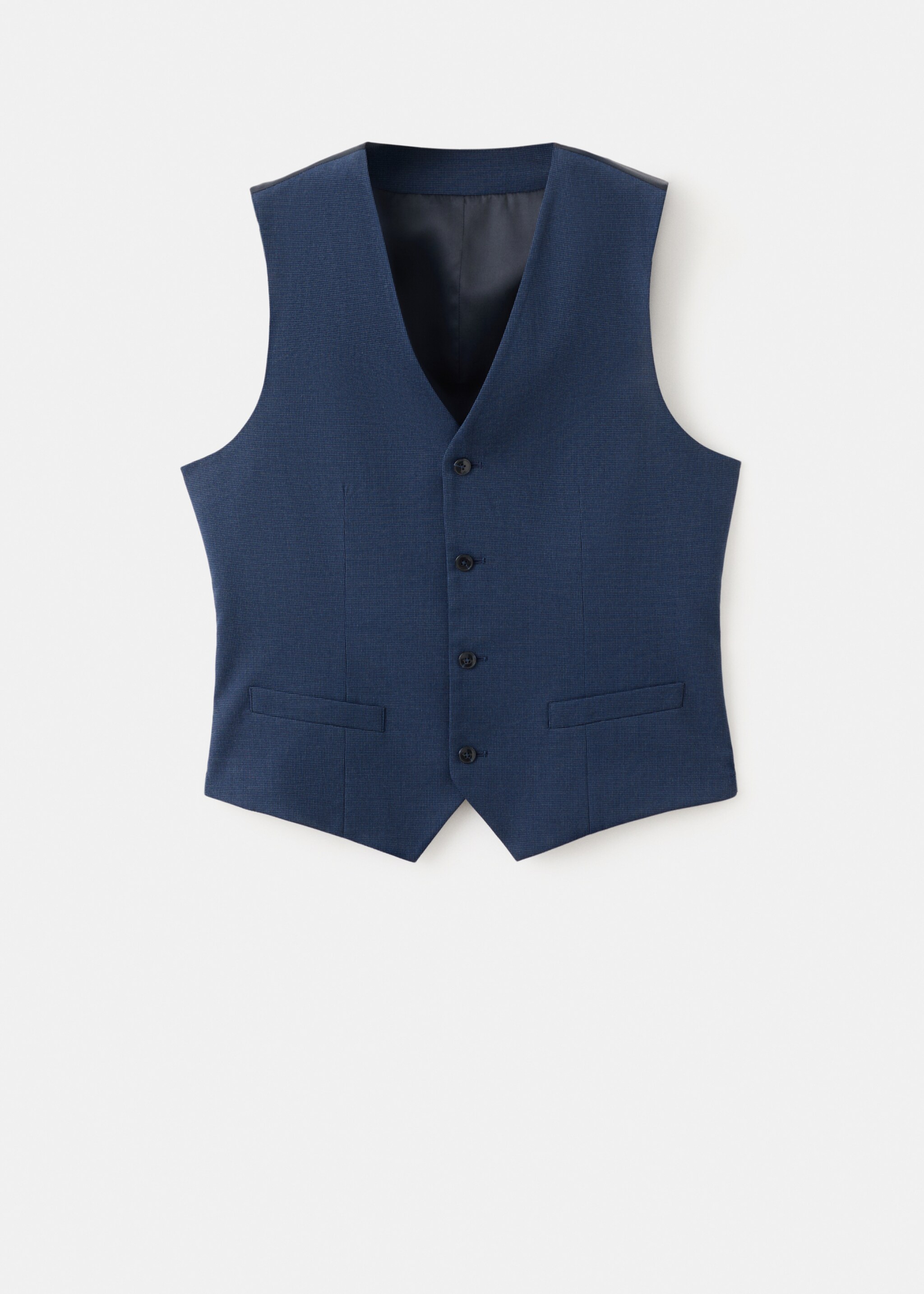 Paris super slim-fit gilet - Artikel zonder model, Inktblauw. Ref: 27051195-00.