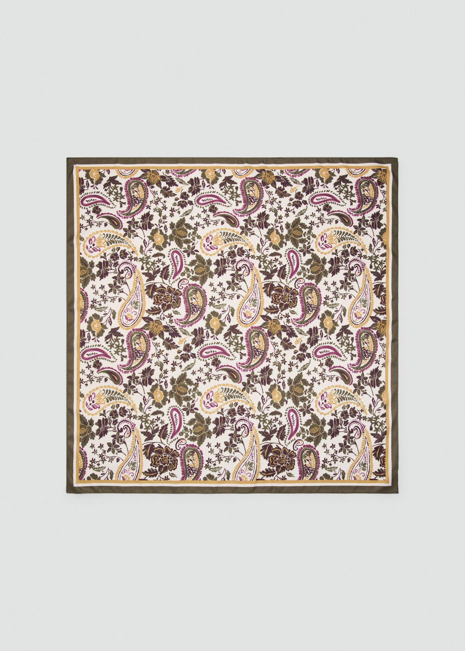 Paisley satin scarf - Article without model