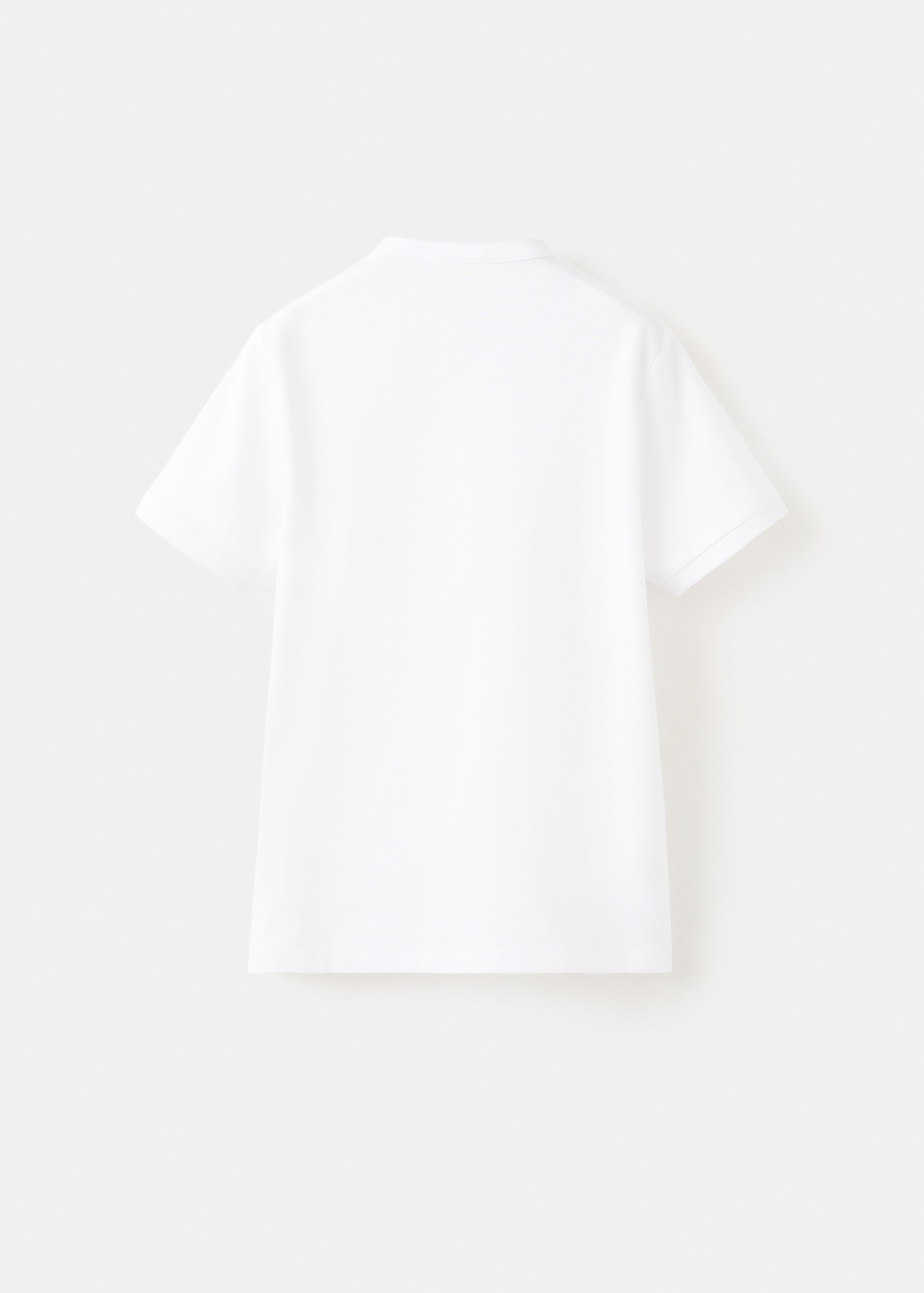 Printed cotton polo shirt - Reverse of the article