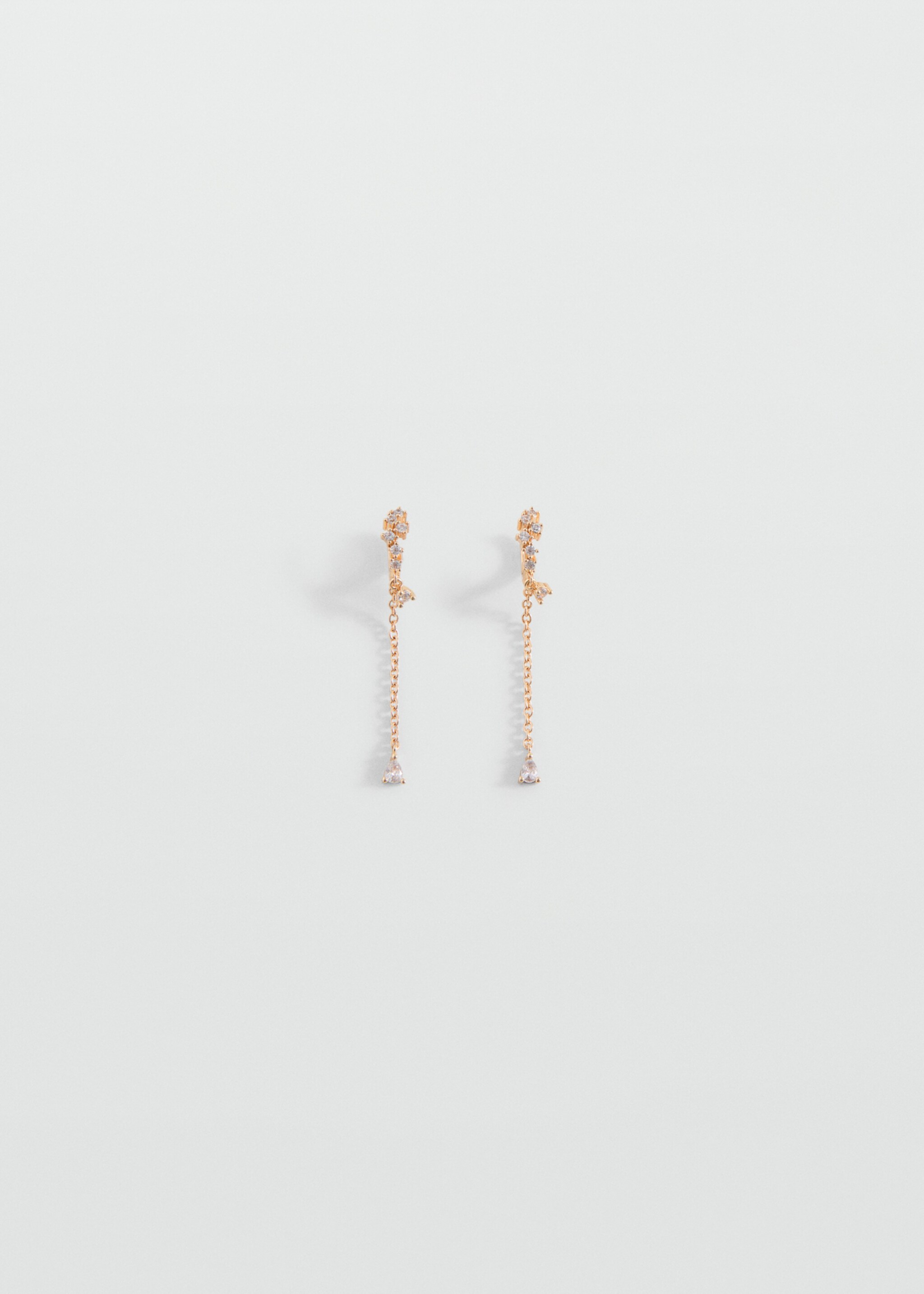 Pendientes hilo piedra - Artículo sin modelo, Oro. Ref: 27051214-00.