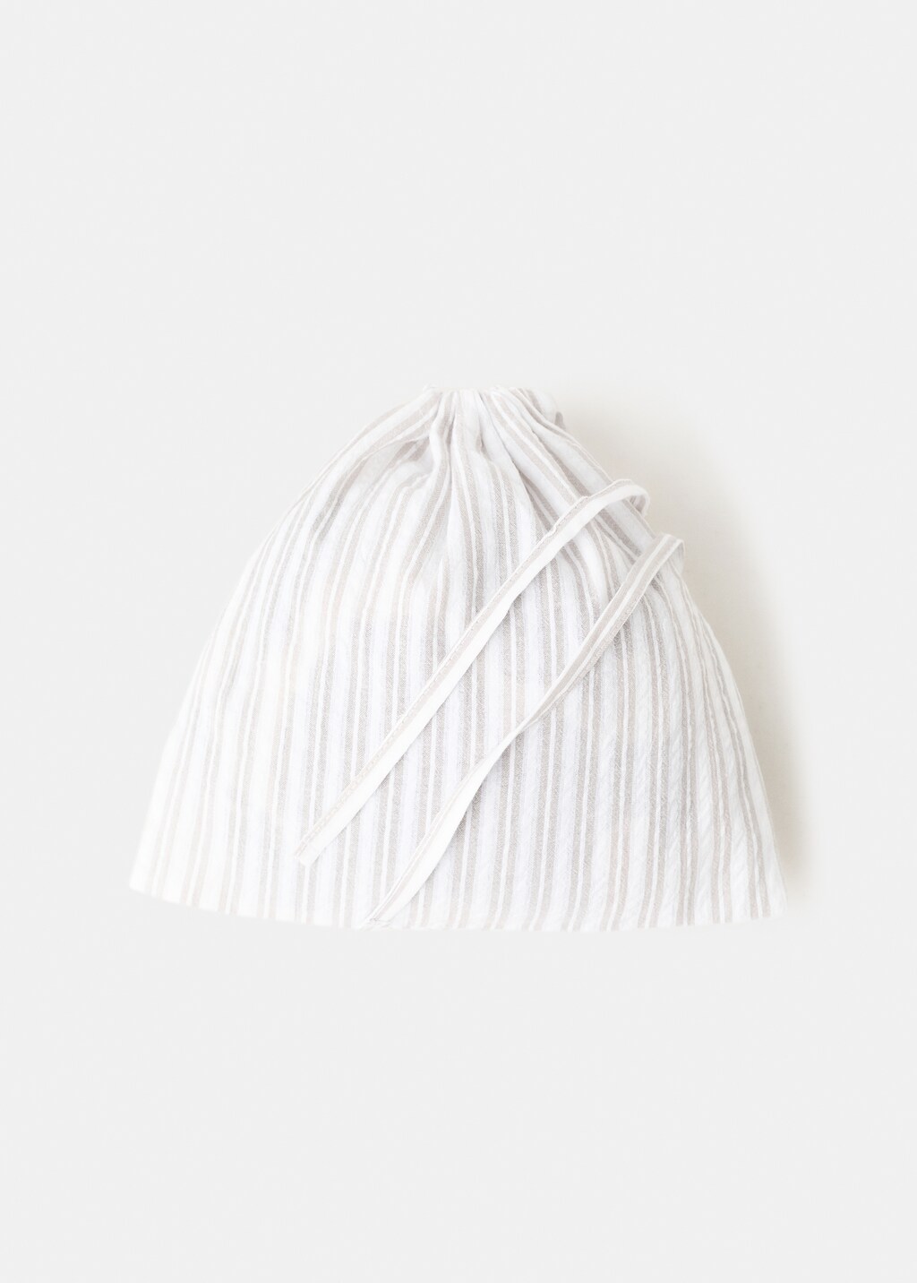 Two-piece short-sleeved cotton striped pyjamas - image 5