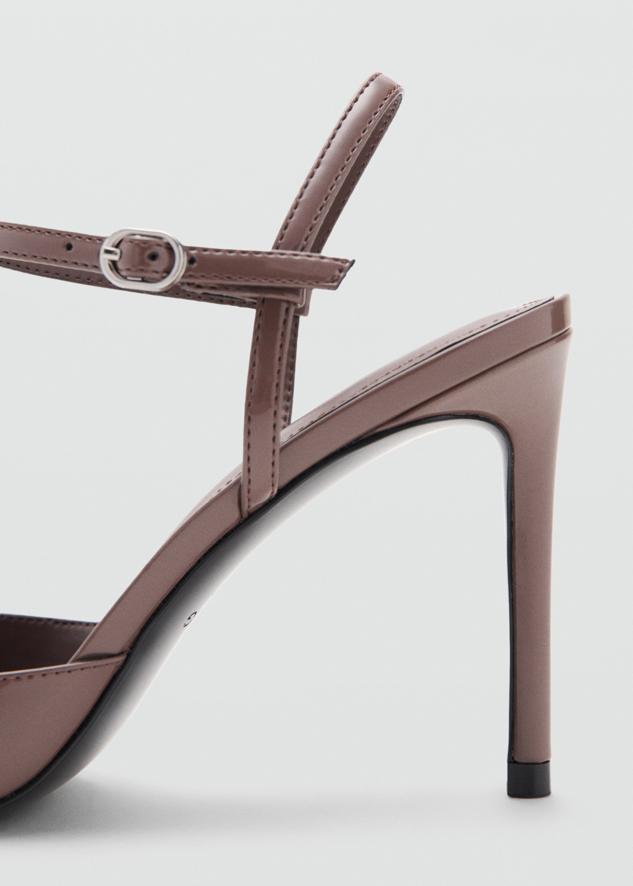 Chaussures à talon en cuir vernis - Détail de l'article 1, Marron clair/pastel. Ref: 27051219-00.