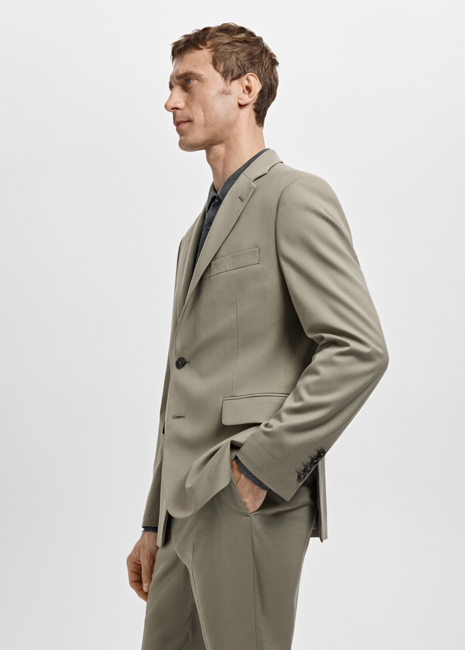 Milan slim-fit suit jacket - Details of the article 2