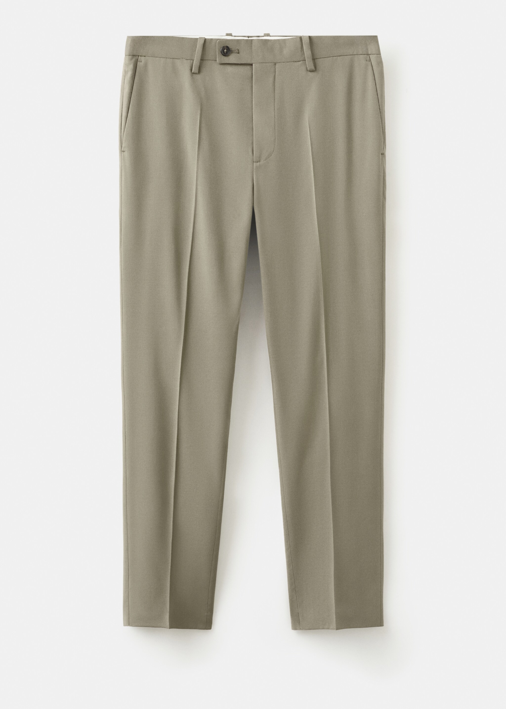 Milan slim-fit suit trousers - Article without model, Mink Grey. Ref: 27051224-00.