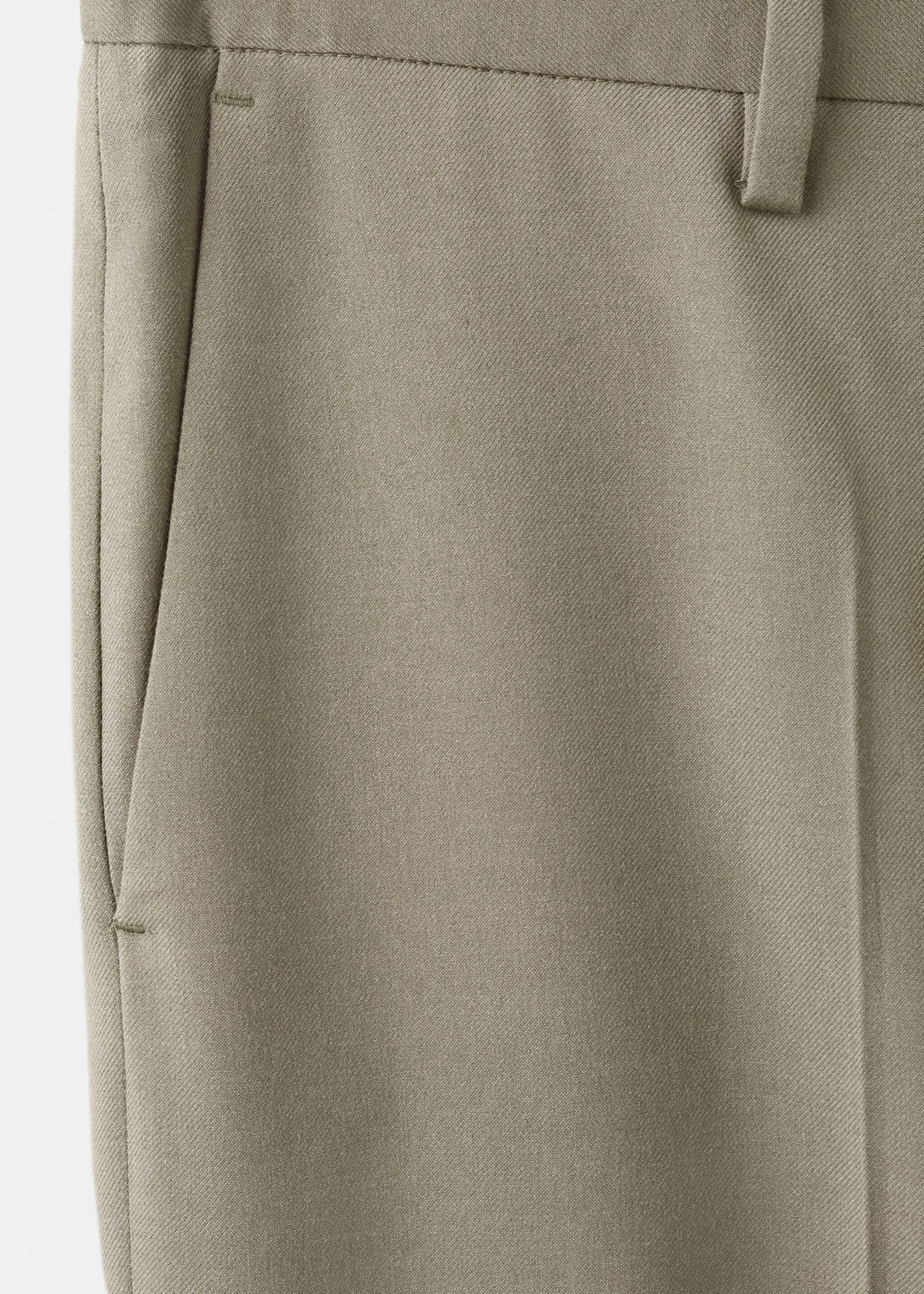 Milan slim-fit suit trousers - Details of the article 0, Mink Grey. Ref: 27051224-00.
