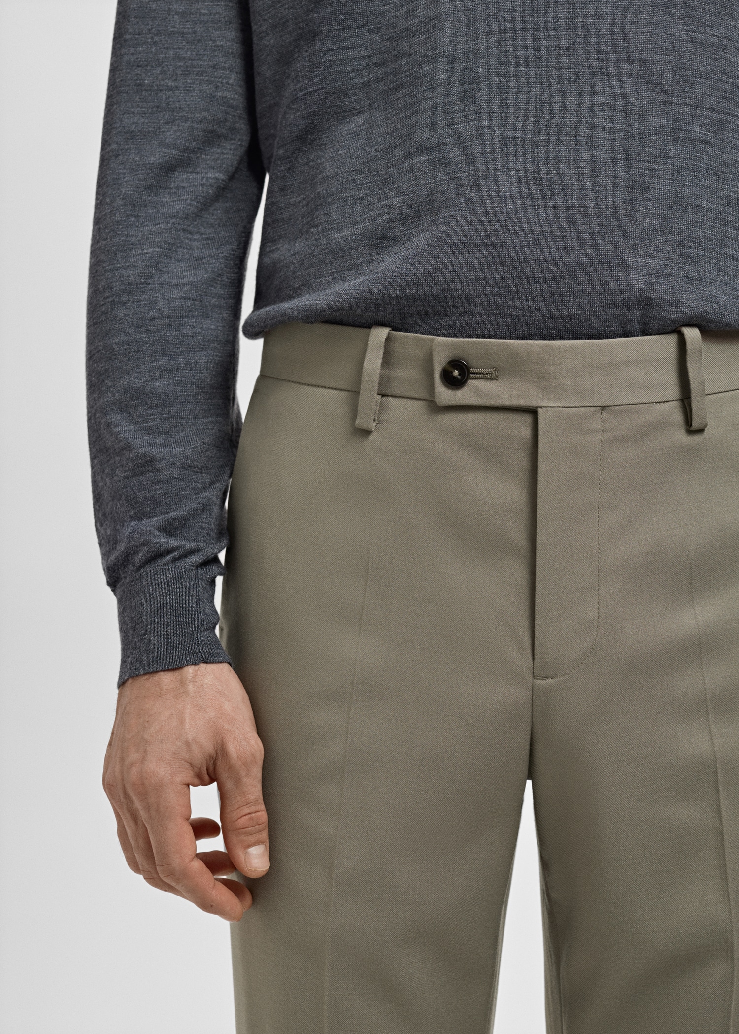 Milan slim-fit suit trousers - Details of the article 1